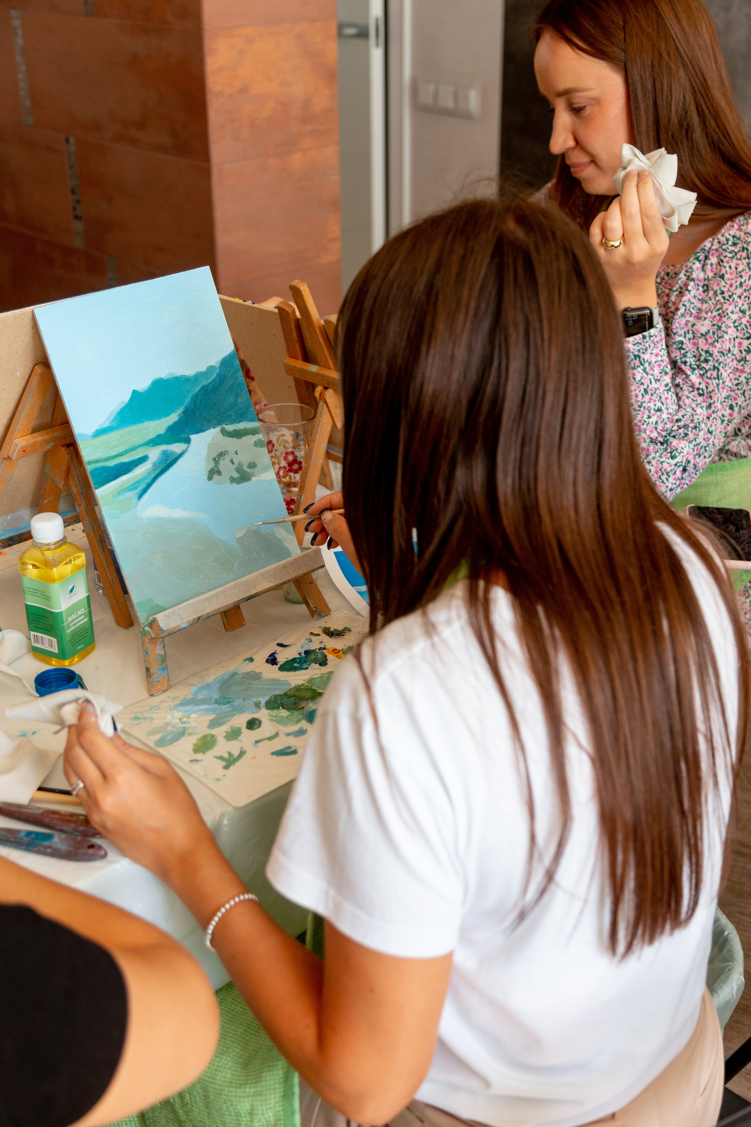 Мастер-класс по живописи. Фотограф Кемерово Анастасия Ларионова