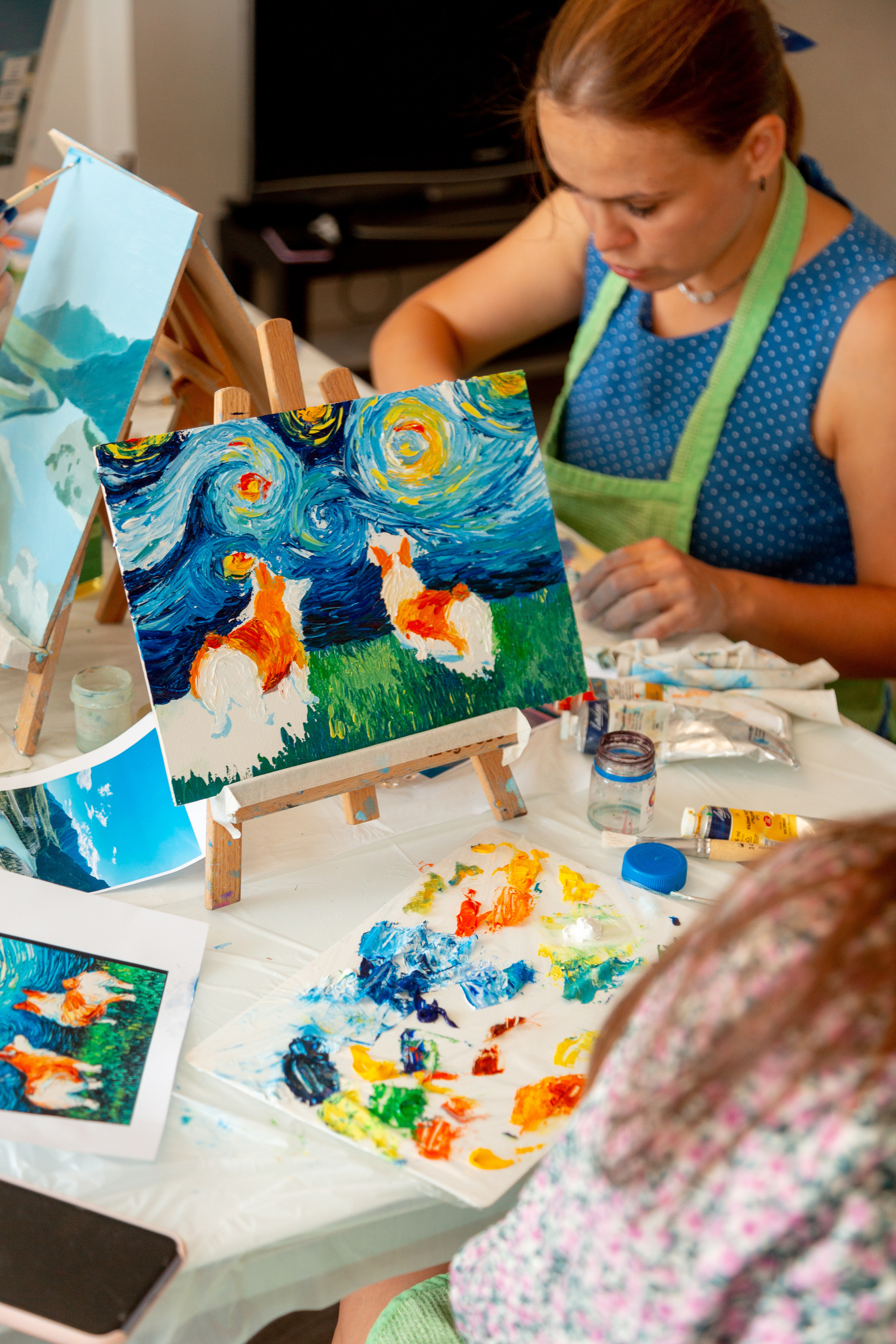 Мастер-класс по живописи. Фотограф Кемерово Анастасия Ларионова