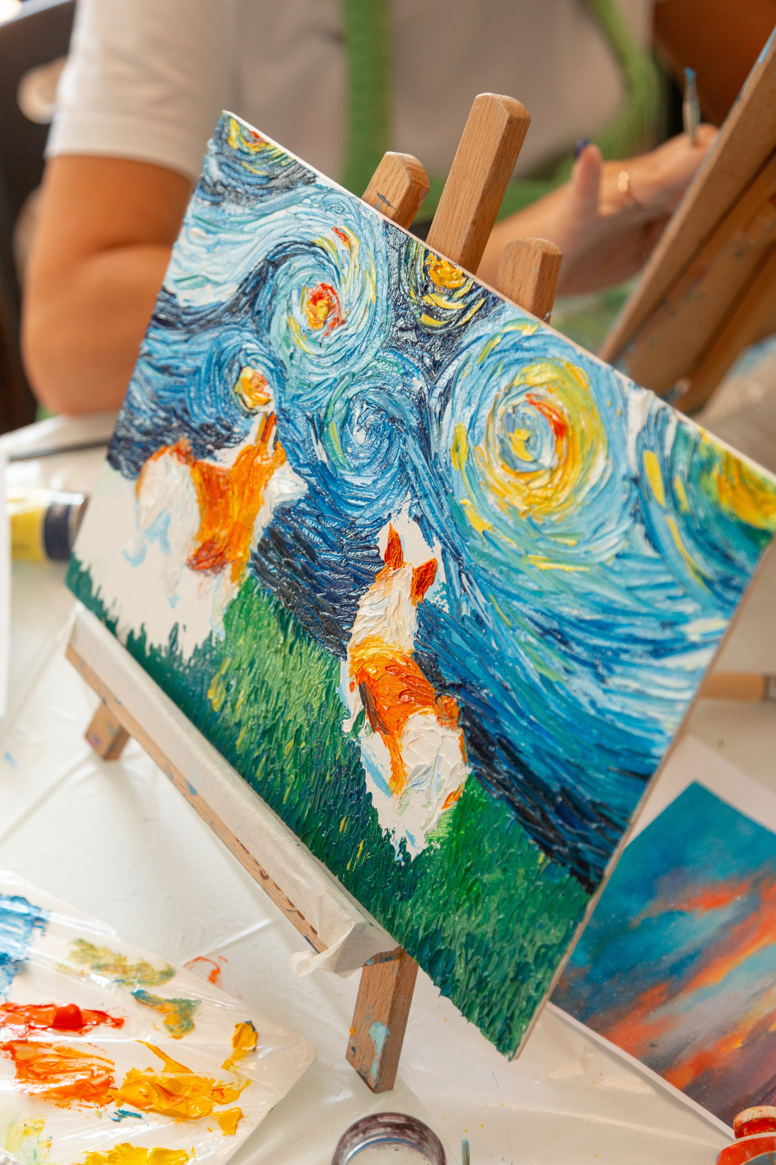 Мастер-класс по живописи. Фотограф Кемерово Анастасия Ларионова