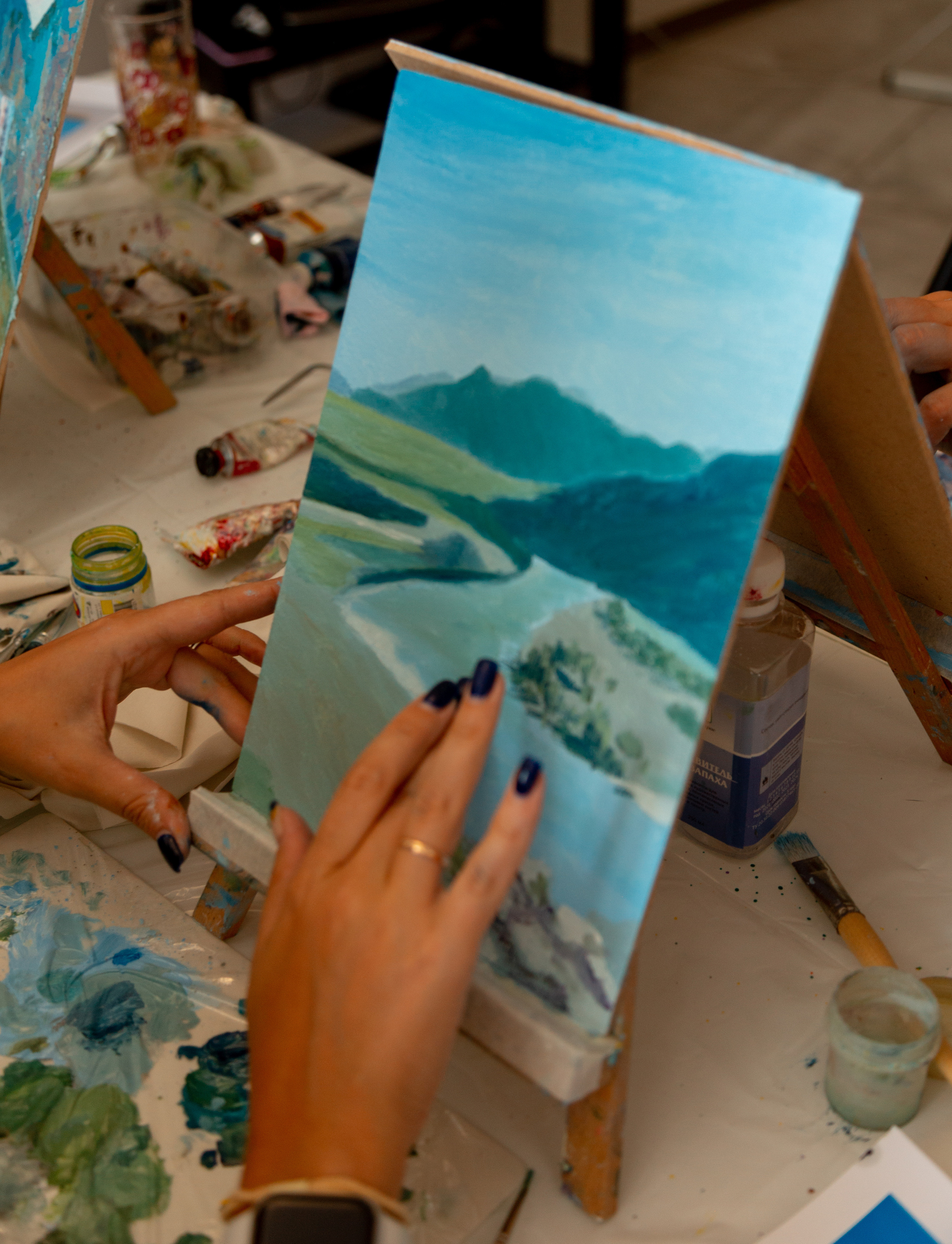 Мастер-класс по живописи. Фотограф Кемерово Анастасия Ларионова