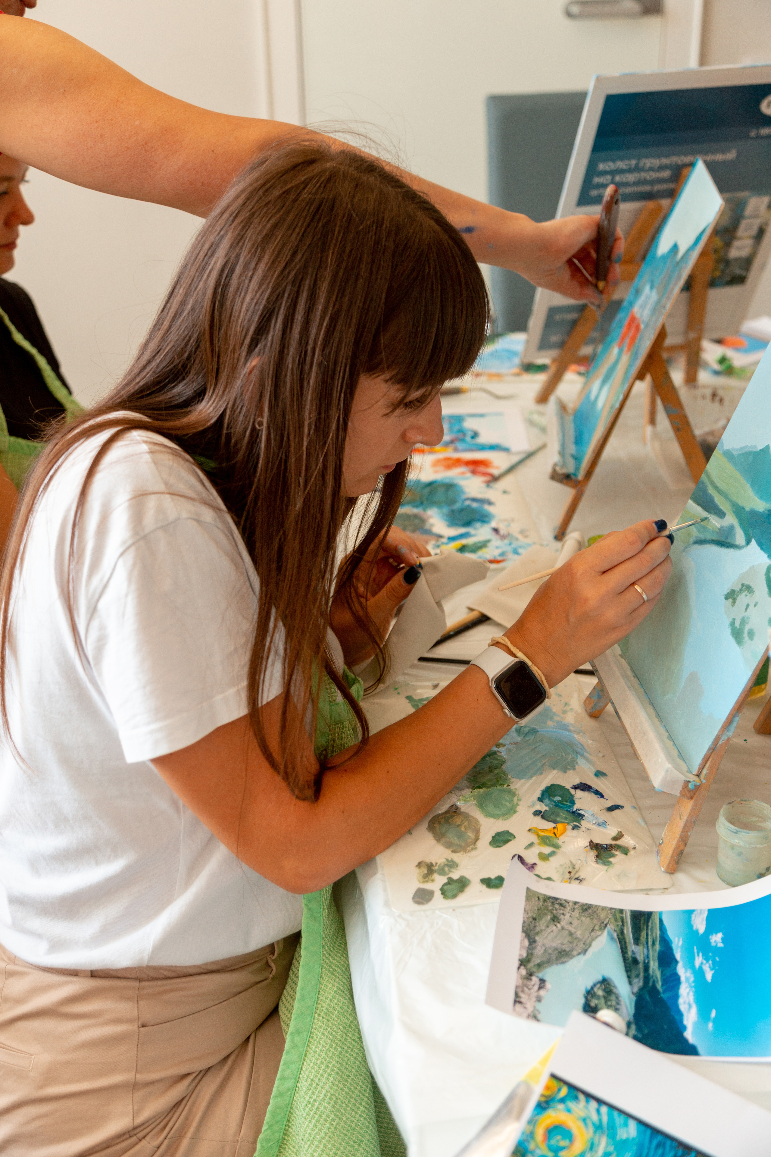 Мастер-класс по живописи. Фотограф Кемерово Анастасия Ларионова