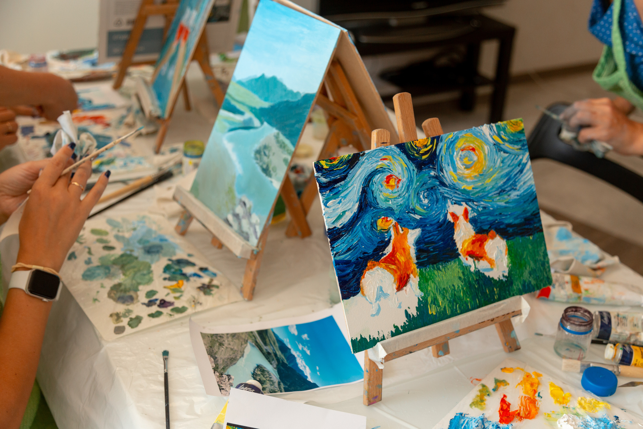 Мастер-класс по живописи. Фотограф Кемерово Анастасия Ларионова