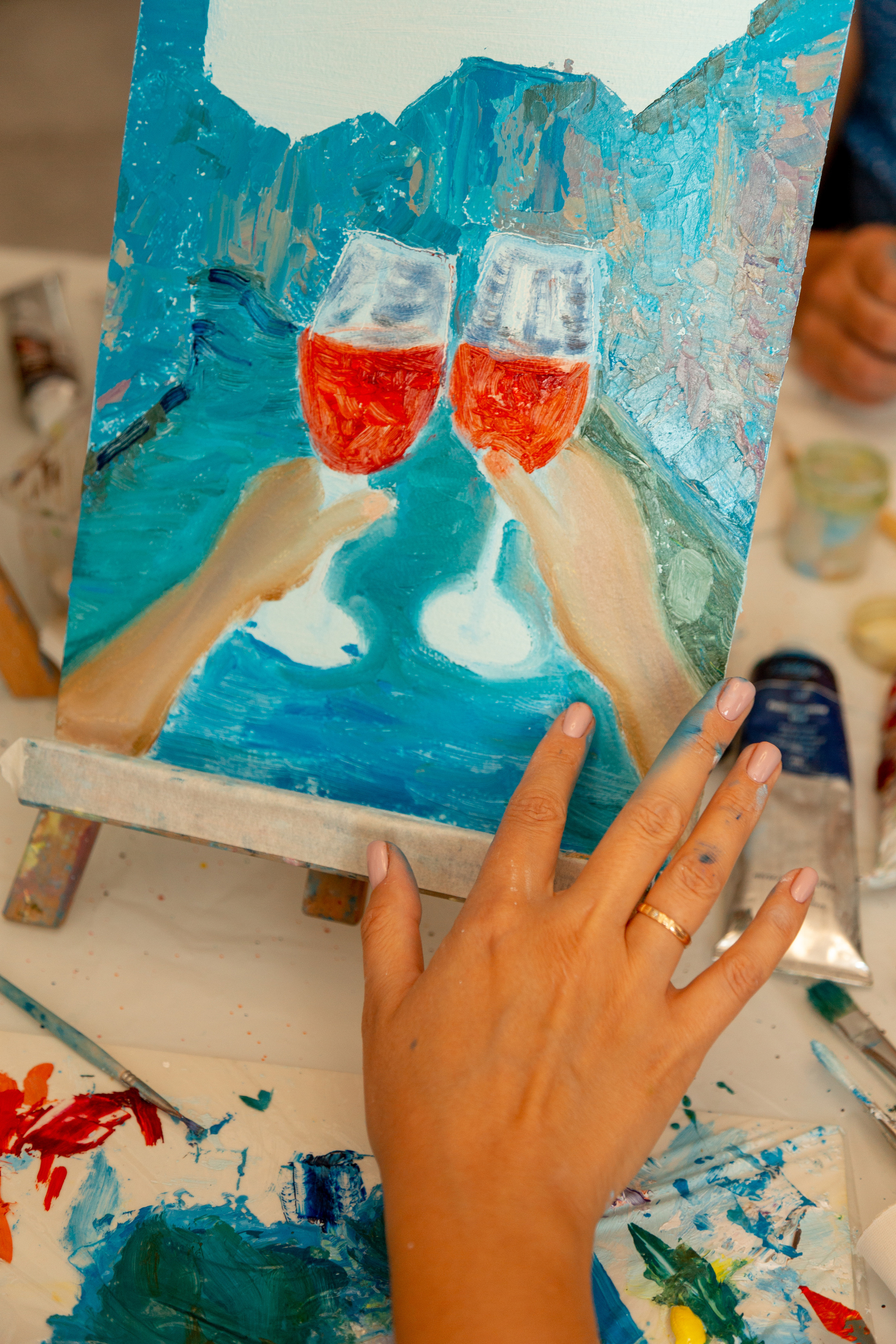 Мастер-класс по живописи. Фотограф Кемерово Анастасия Ларионова