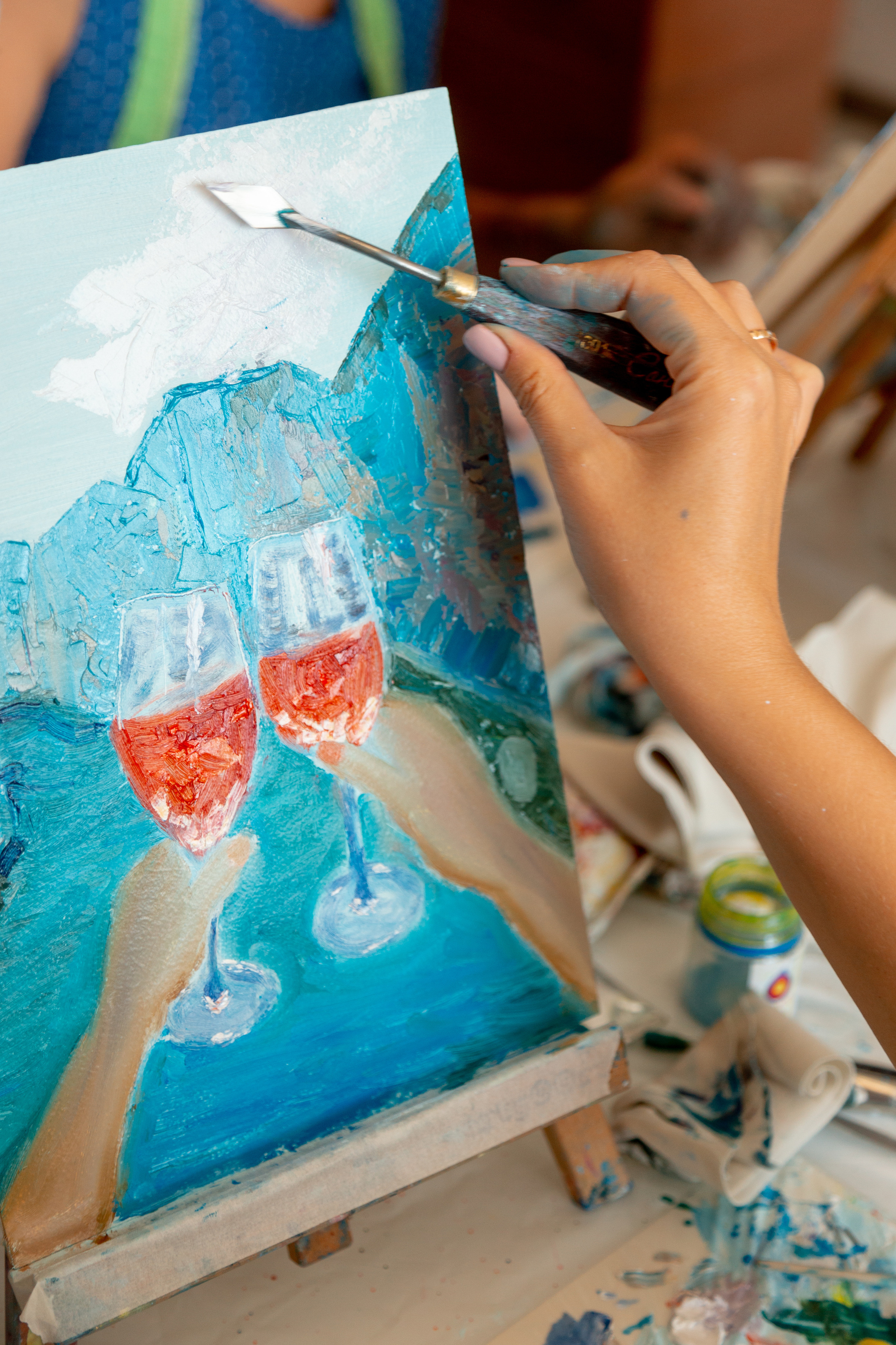 Мастер-класс по живописи. Фотограф Кемерово Анастасия Ларионова