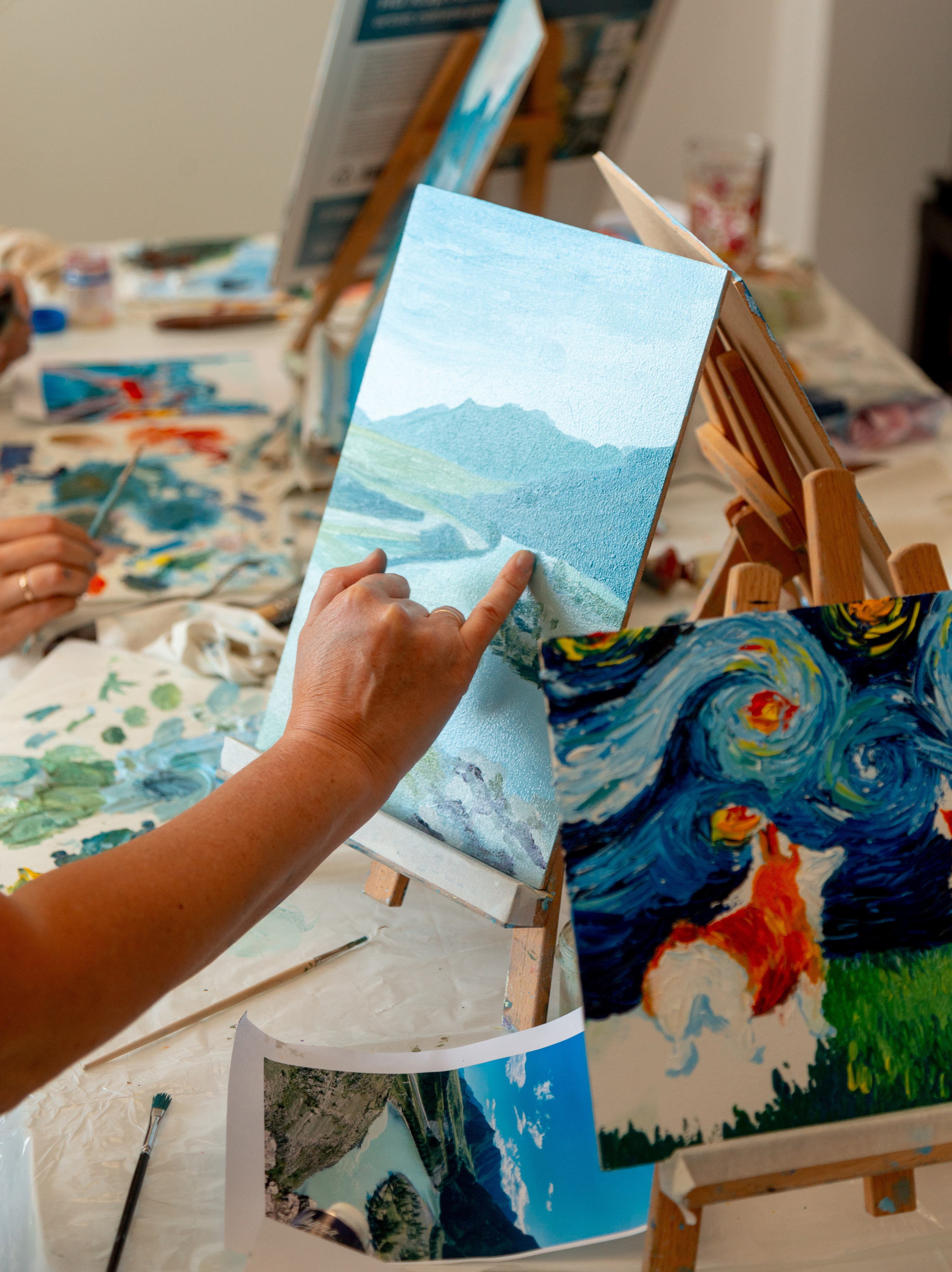 Мастер-класс по живописи. Фотограф Кемерово Анастасия Ларионова