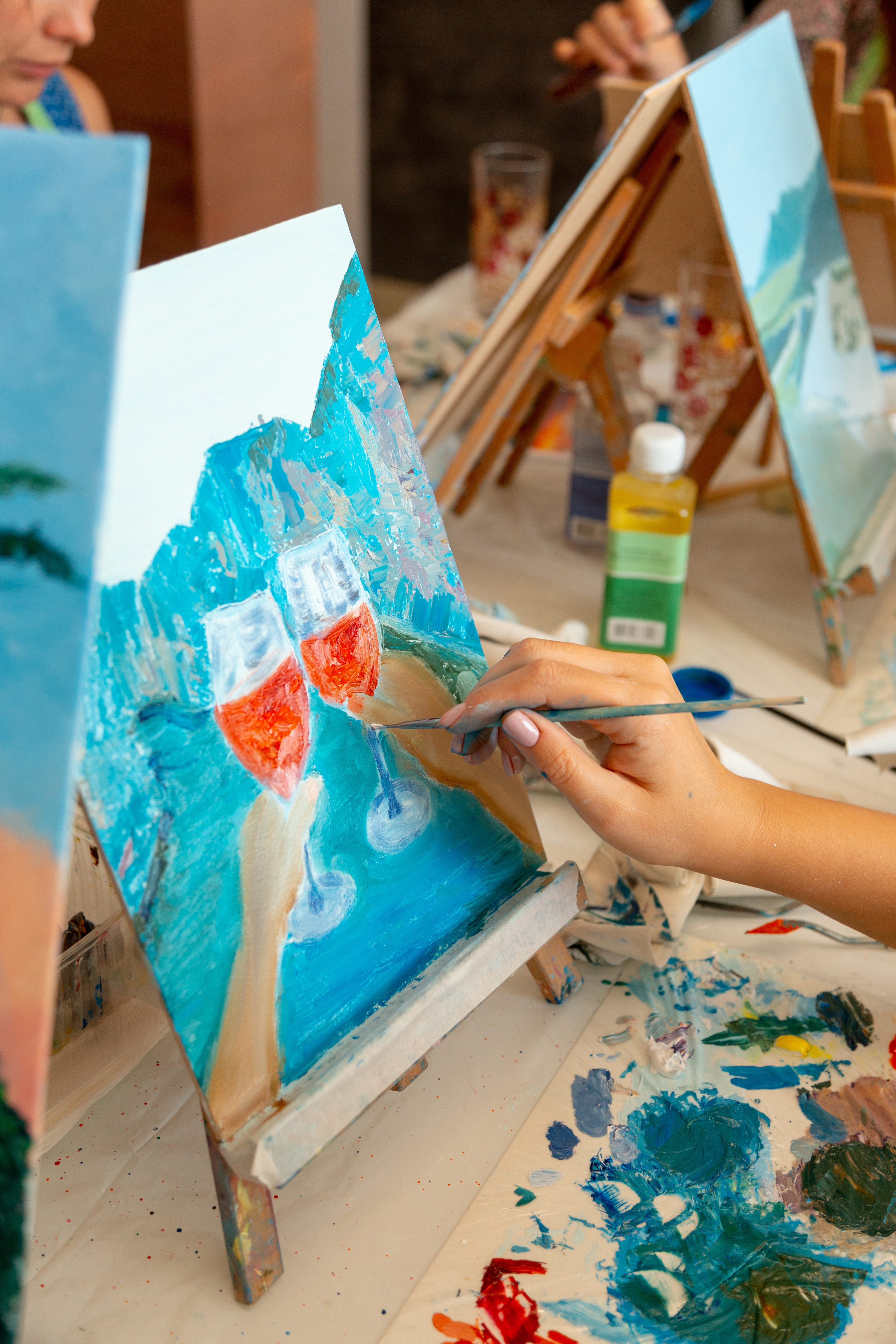 Мастер-класс по живописи. Фотограф Кемерово Анастасия Ларионова