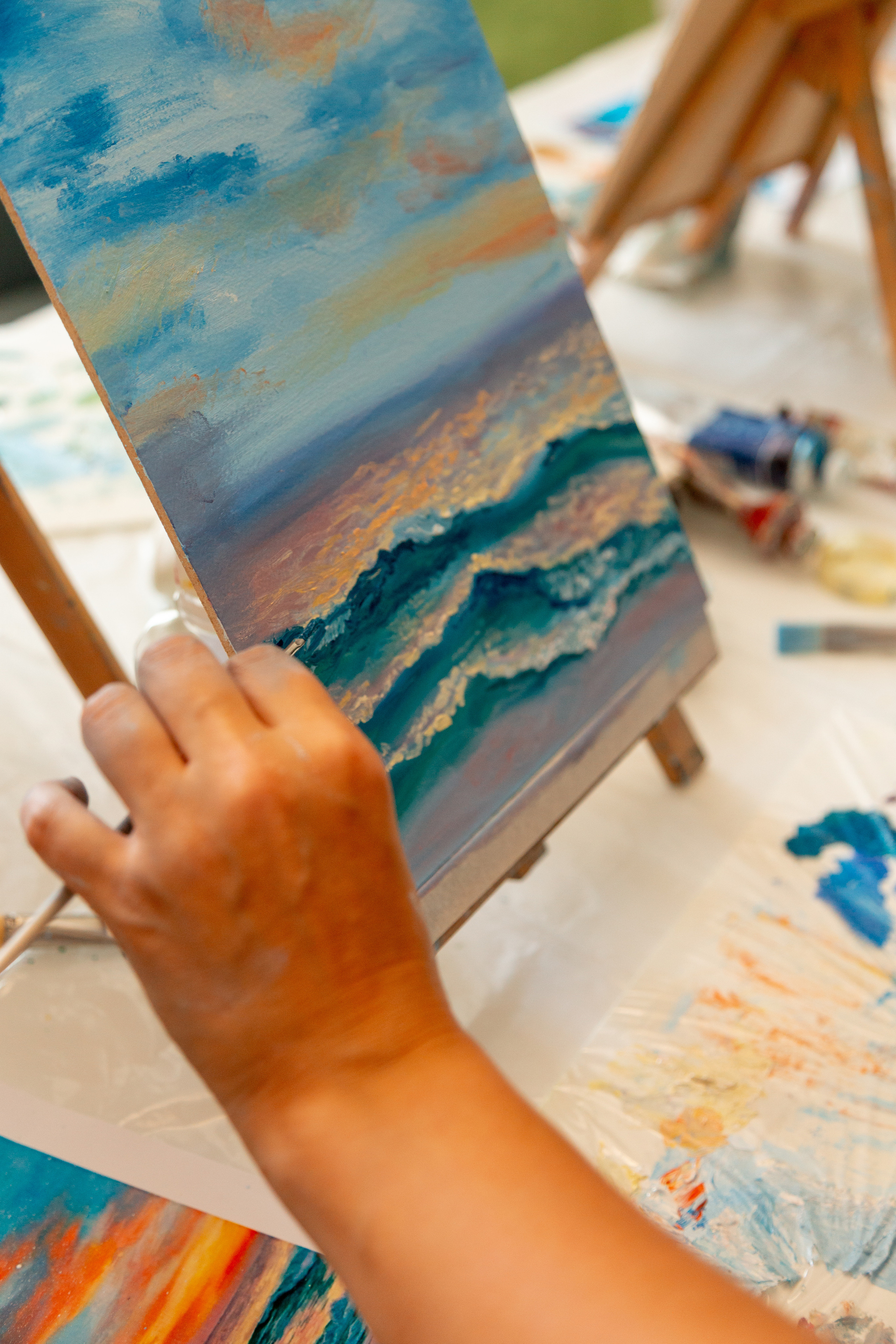 Мастер-класс по живописи. Фотограф Кемерово Анастасия Ларионова