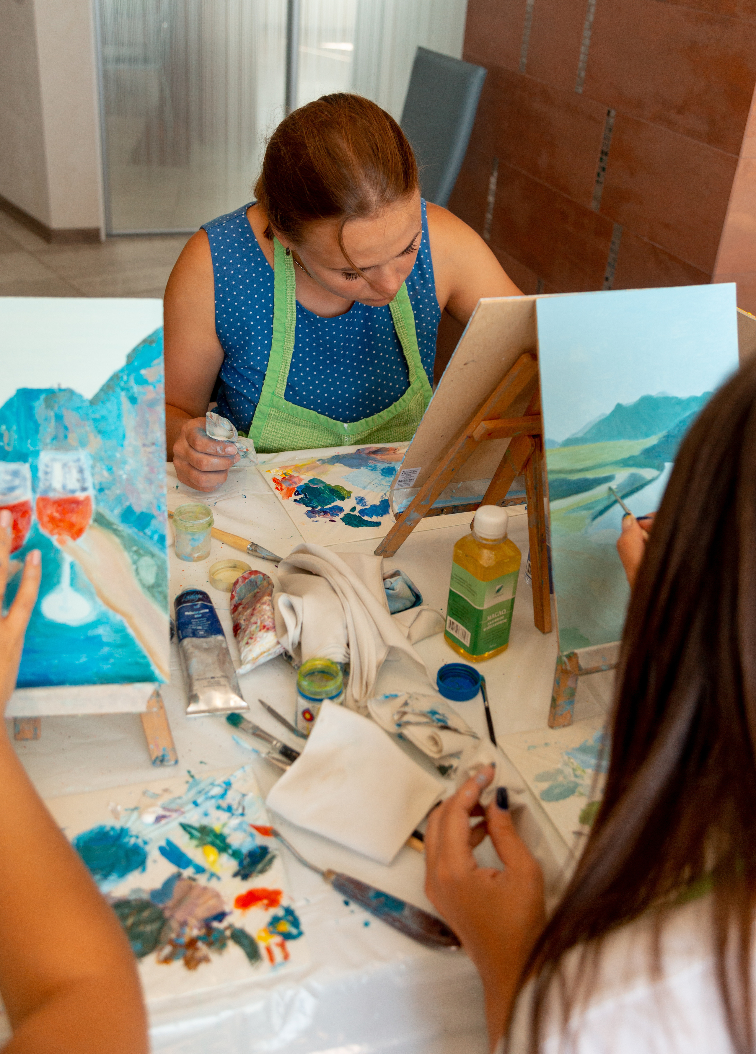 Мастер-класс по живописи. Фотограф Кемерово Анастасия Ларионова