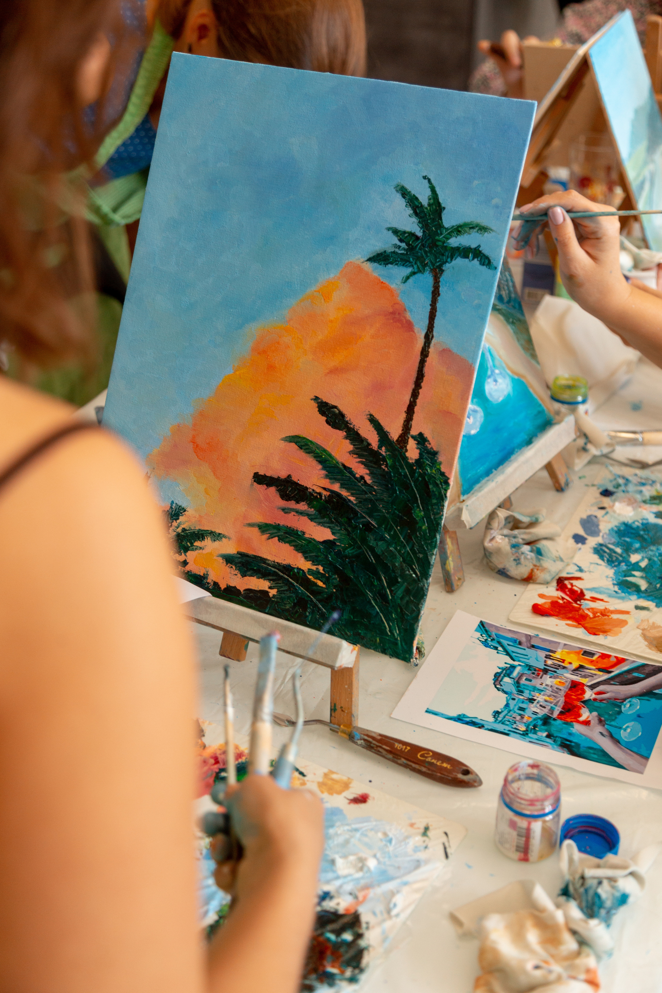 Мастер-класс по живописи. Фотограф Кемерово Анастасия Ларионова