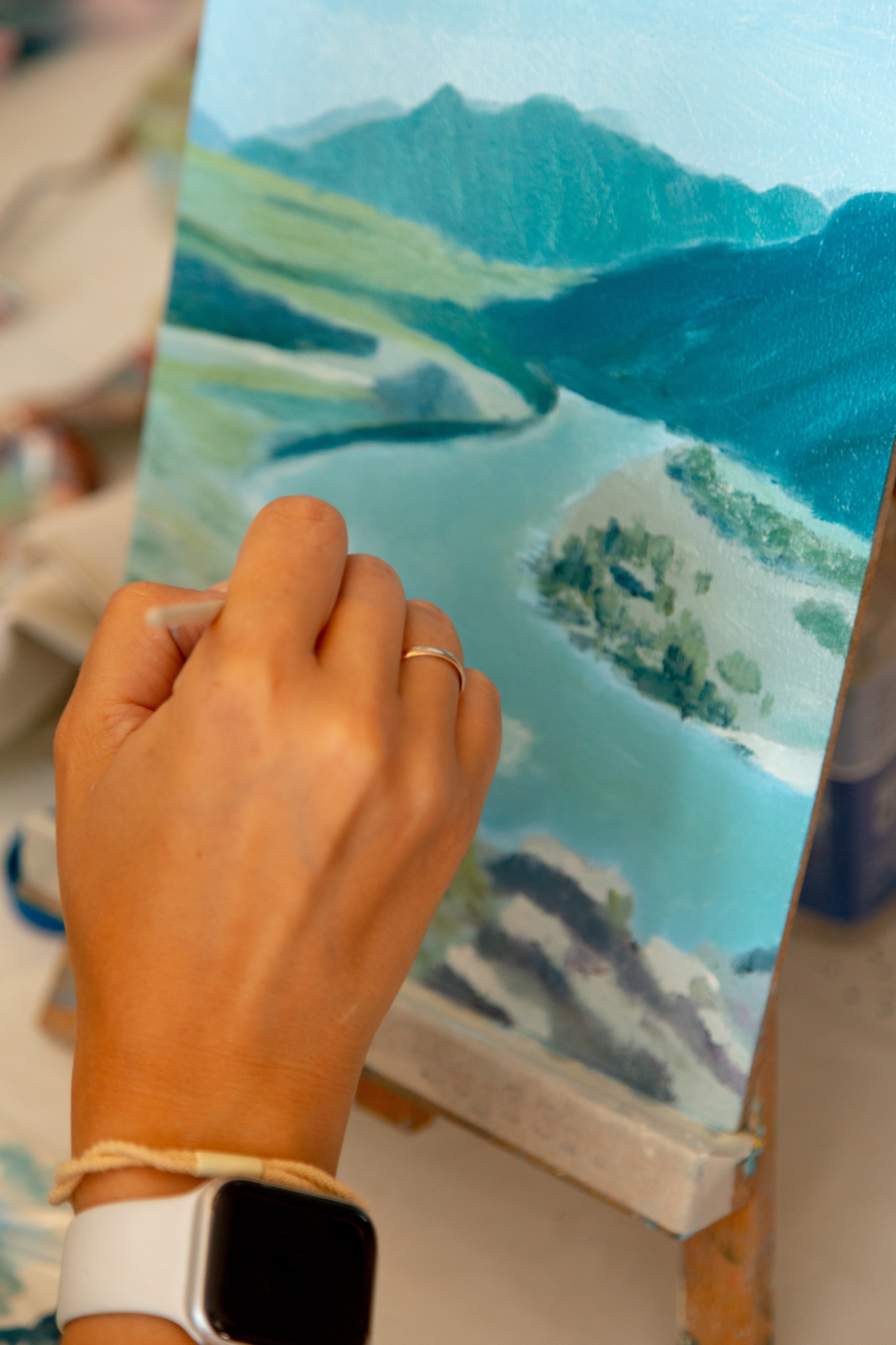 Мастер-класс по живописи. Фотограф Кемерово Анастасия Ларионова