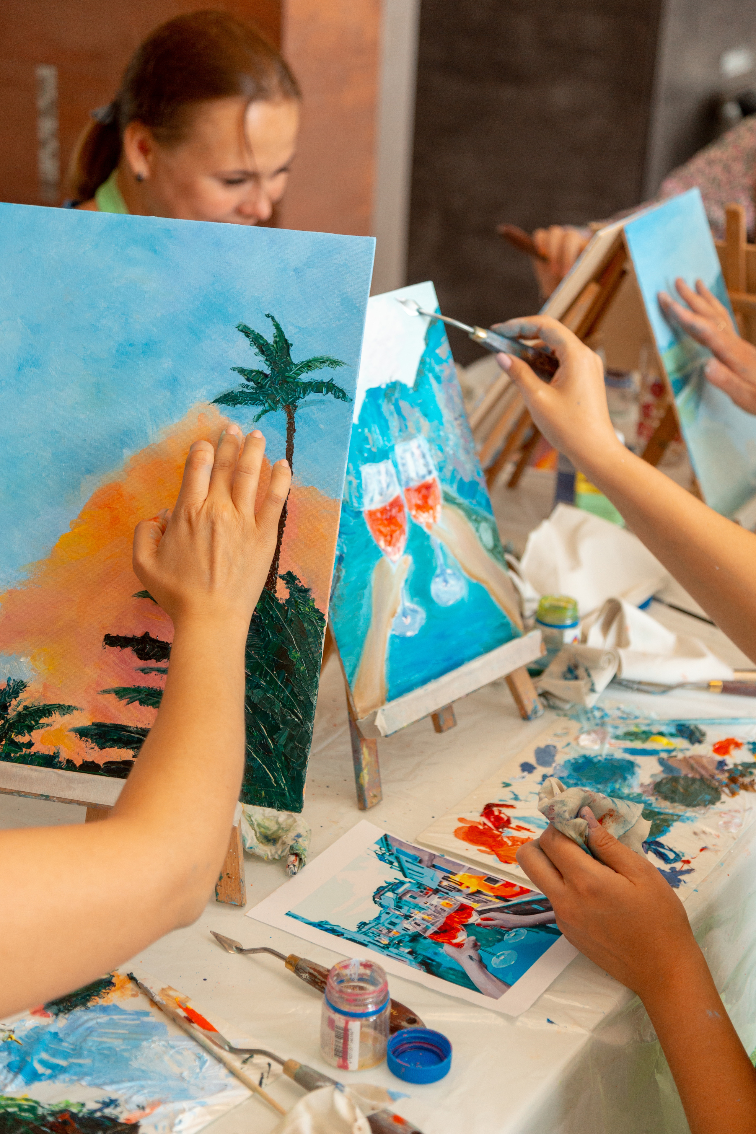 Мастер-класс по живописи. Фотограф Кемерово Анастасия Ларионова