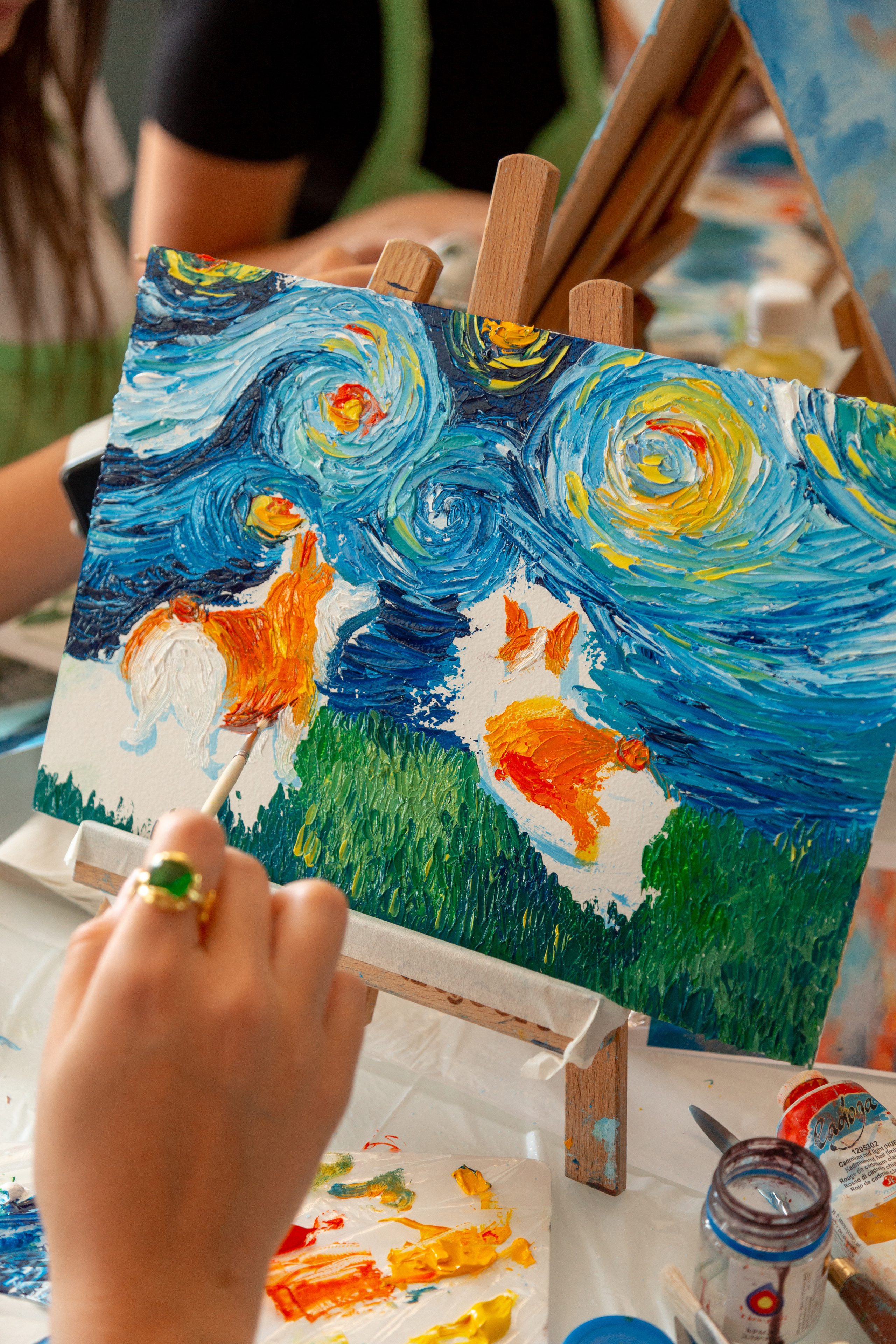 Мастер-класс по живописи. Фотограф Кемерово Анастасия Ларионова