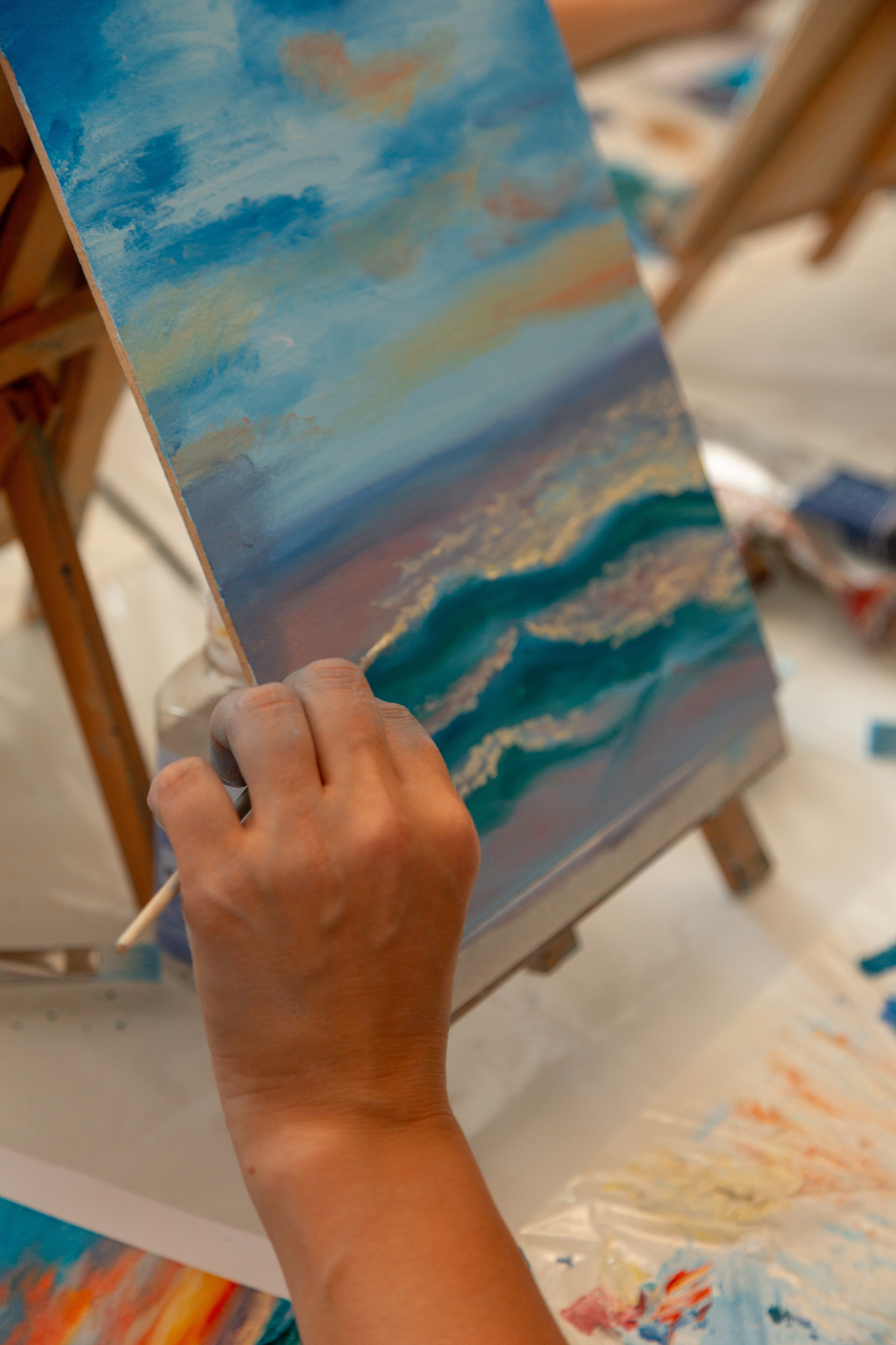 Мастер-класс по живописи. Фотограф Кемерово Анастасия Ларионова