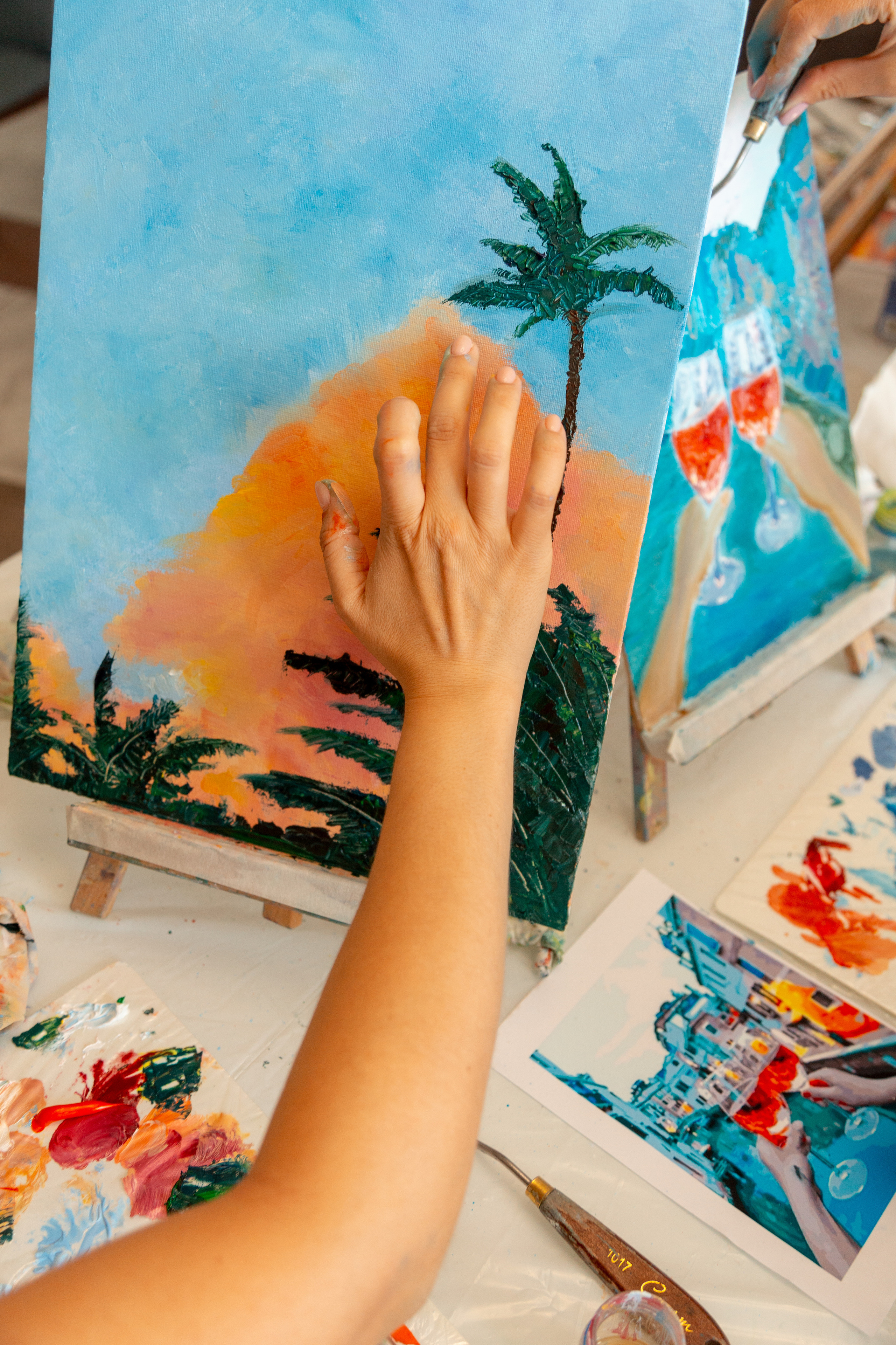 Мастер-класс по живописи. Фотограф Кемерово Анастасия Ларионова