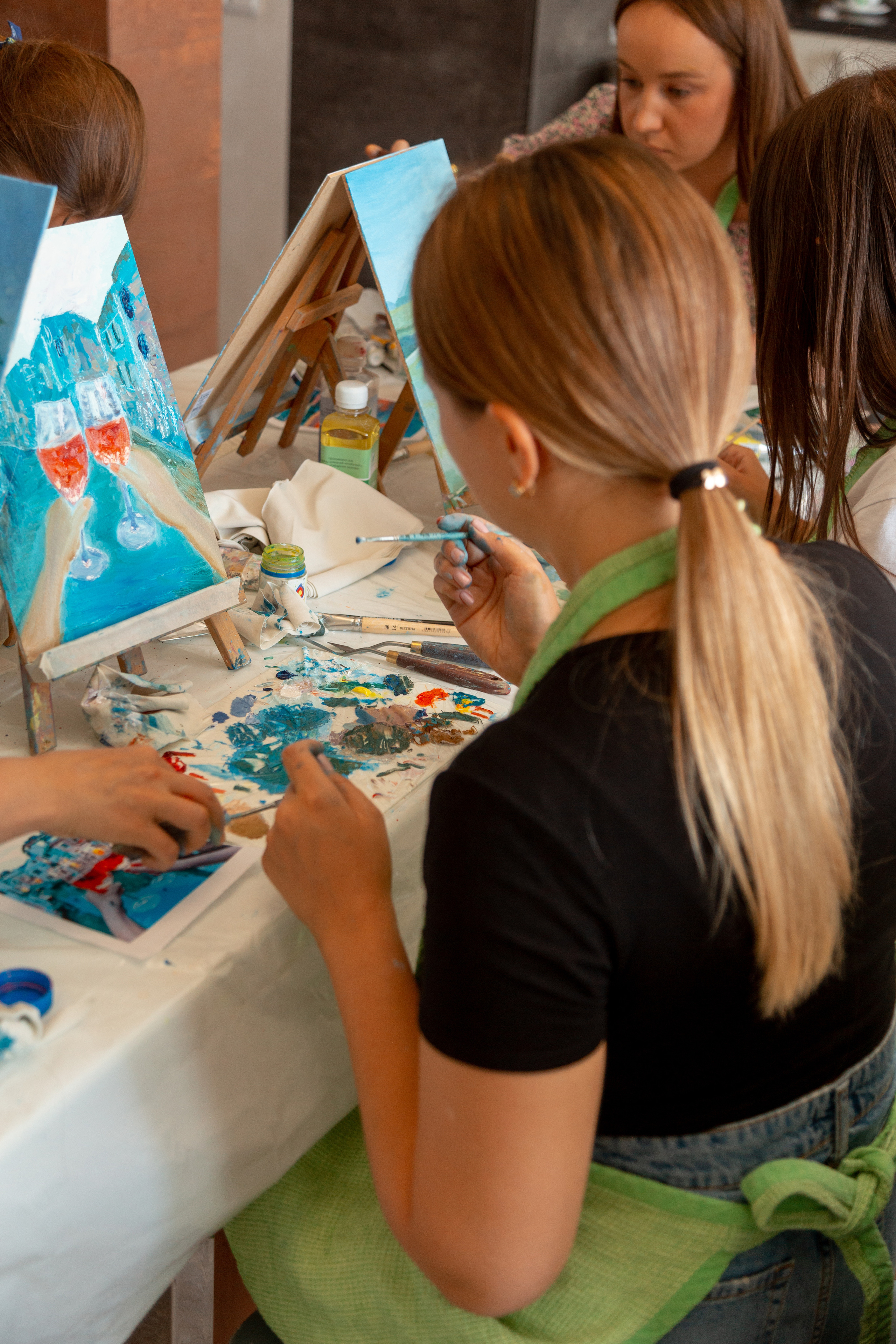 Мастер-класс по живописи. Фотограф Кемерово Анастасия Ларионова