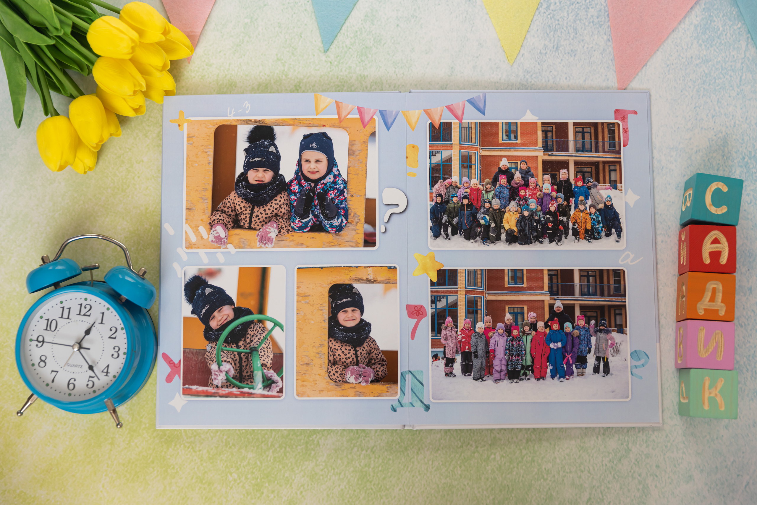 Фотоальбом детский сад «Детсво». Семейный и детский фотограф. Выпускные фотоальбомы