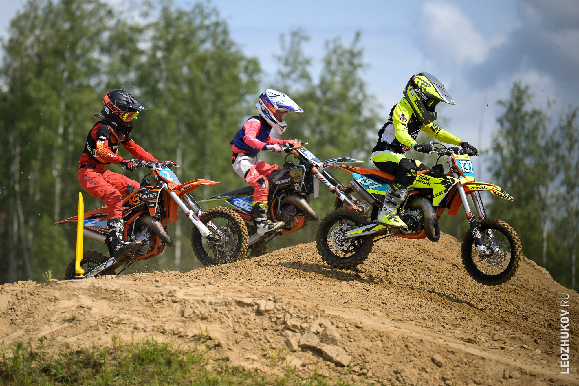 1 round of ММТ RGP russian motocross championships. Sports photographer Leonid Zhukov