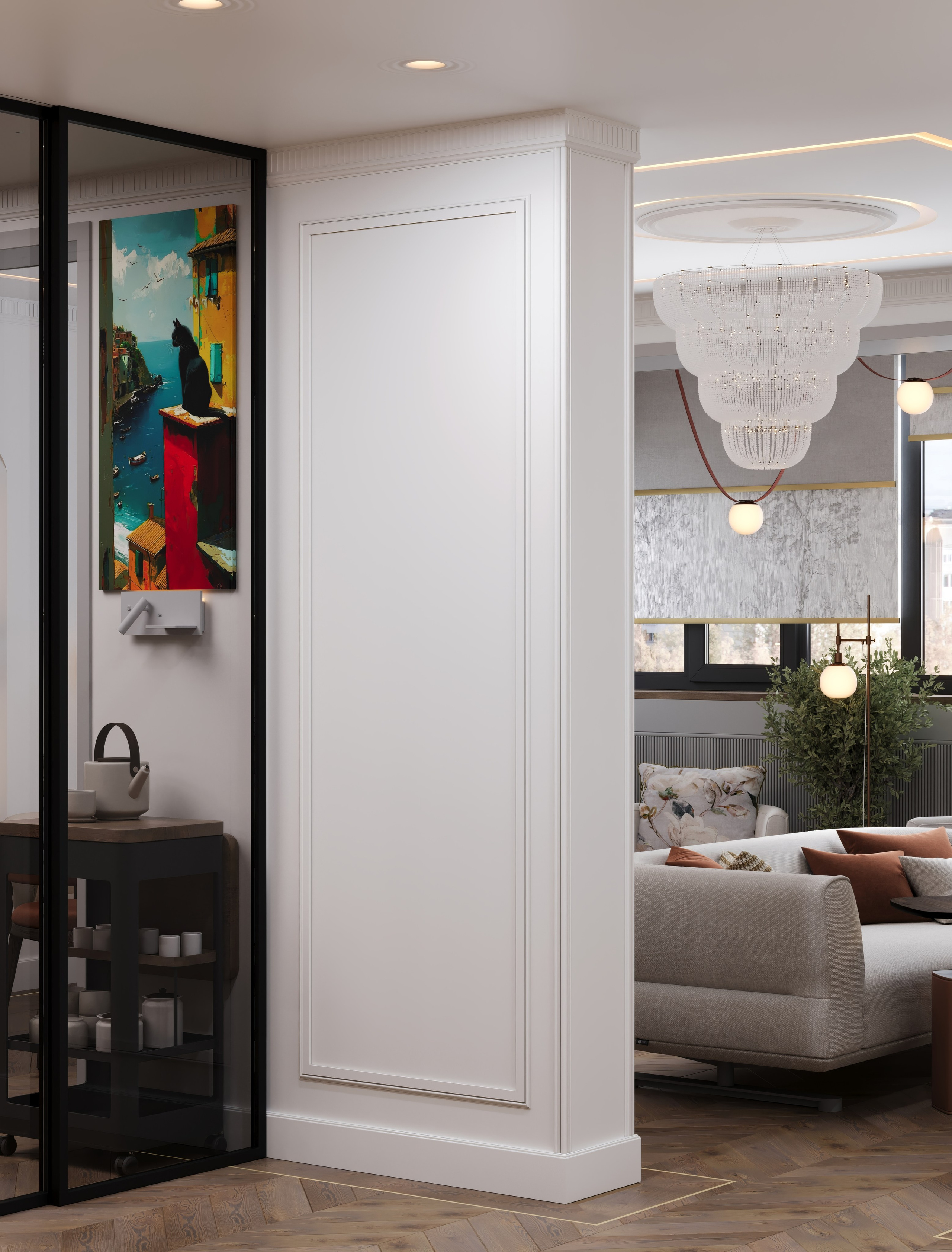 3D Визуализация квартиры пгт Заречье 62.7 m². Заказать 3Д визуализацию интерьеров — Дарья Веденёва