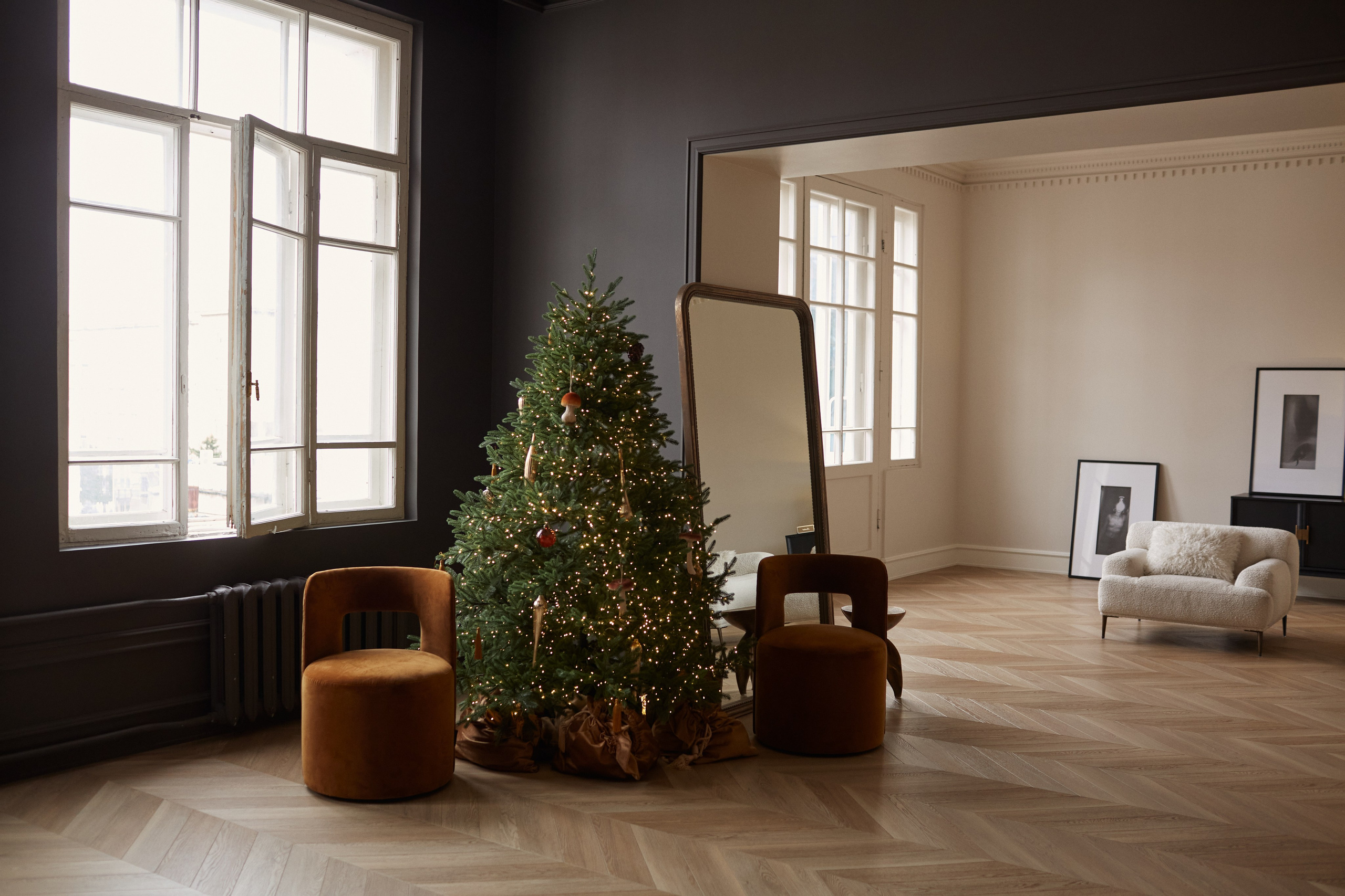 Новогодний интерьер фотостудии «Париж», город Краснодар. Семейный и детский фотограф в Краснодаре Анна Трашкова