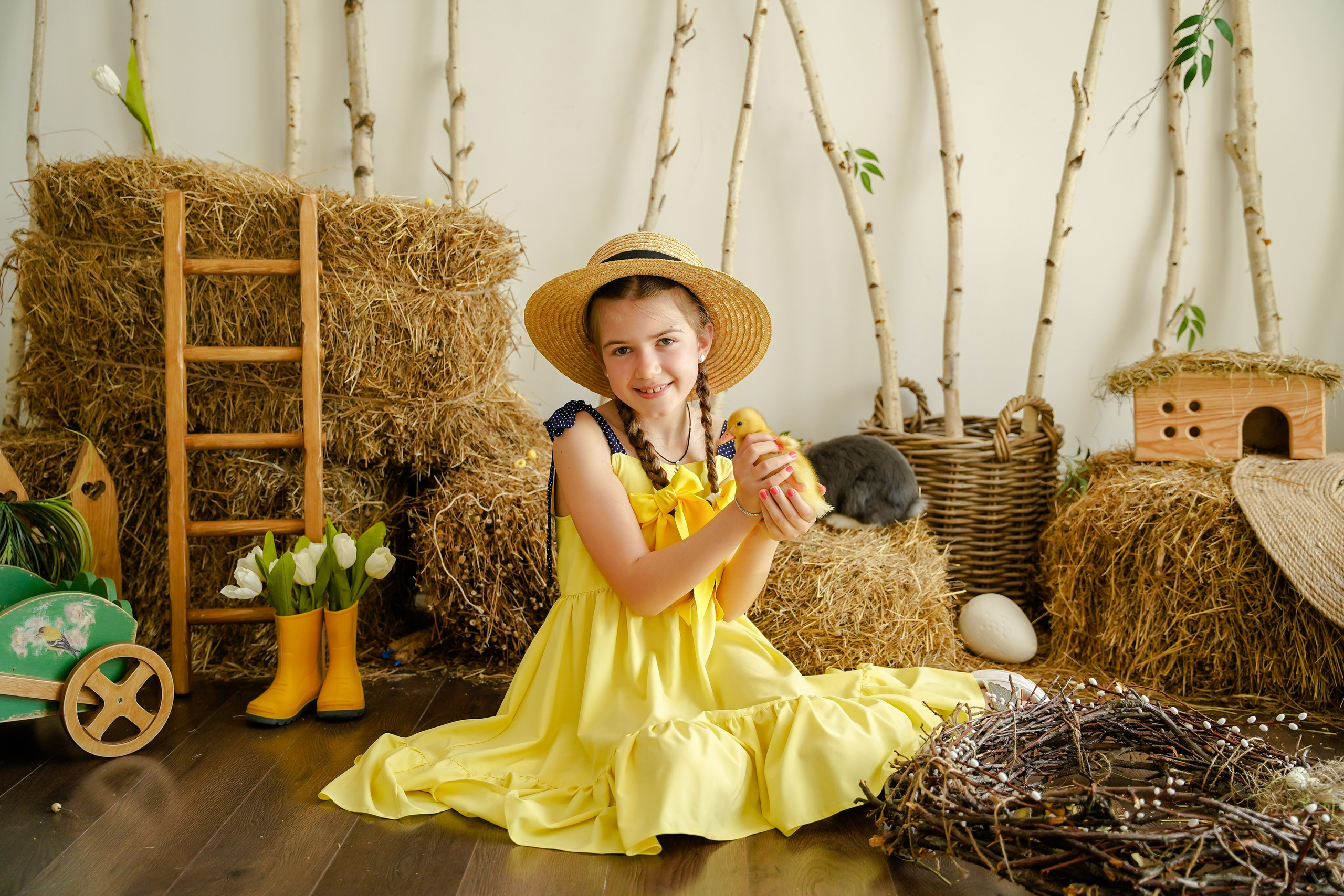 ПРОЕКТ «ПАСХАЛЬНЫЙ» С УТЯТАМИ. Фотограф в Ялте Инна Найден. Детский и семейный фотограф
