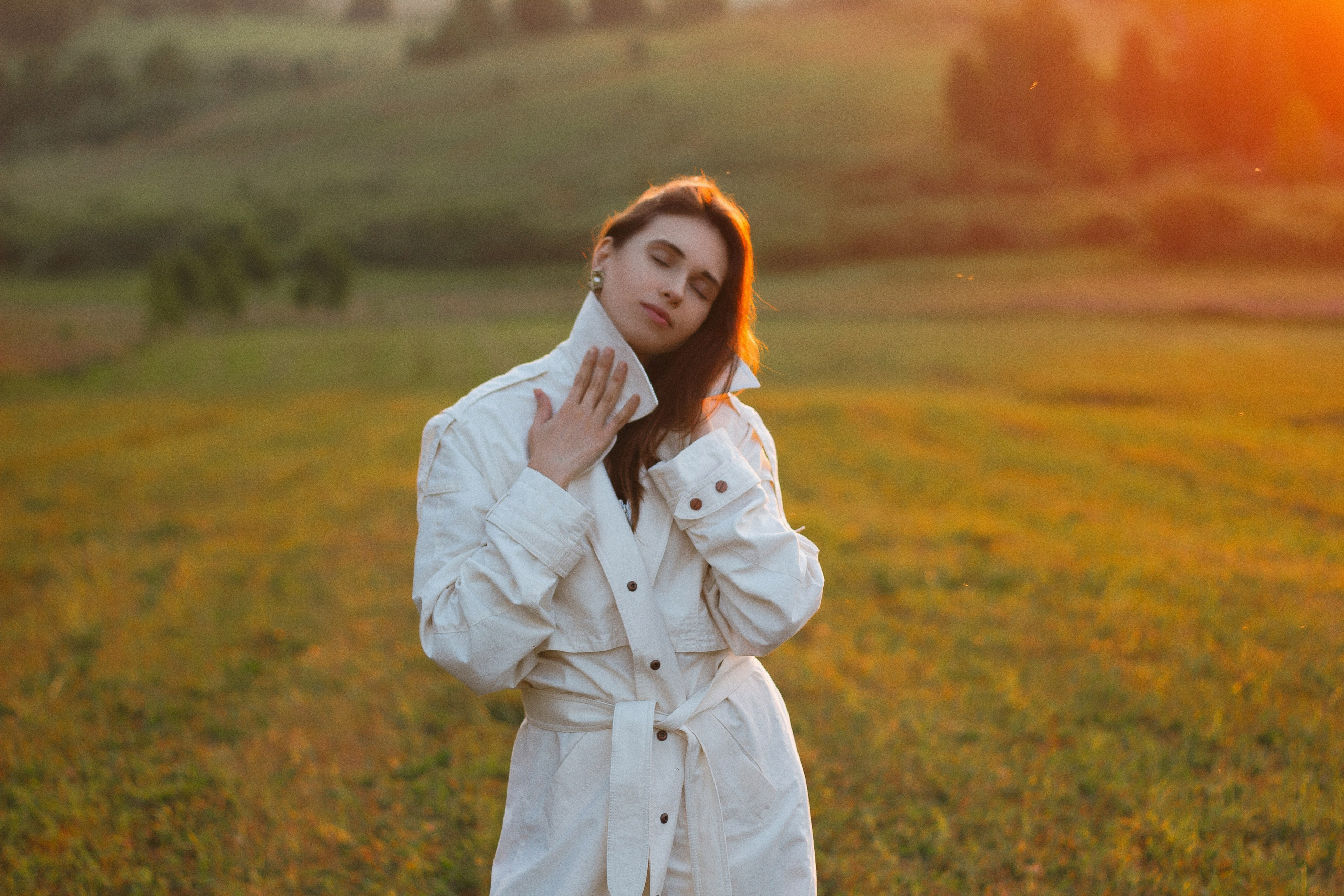 Оля, закат. Анастасия Дубцова. Фотограф в Кемерово