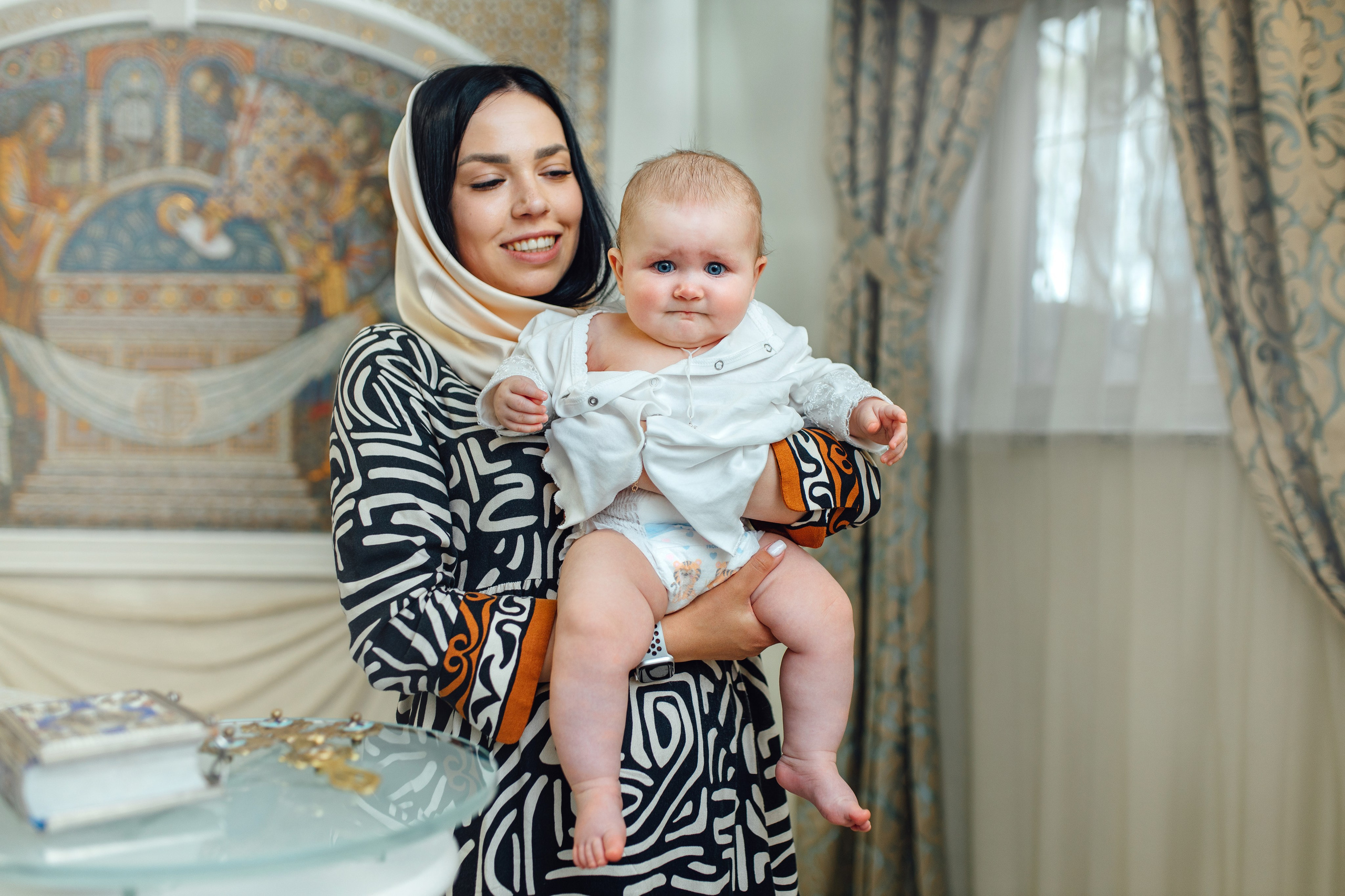 Таинство крещения Софии, апрель 2024