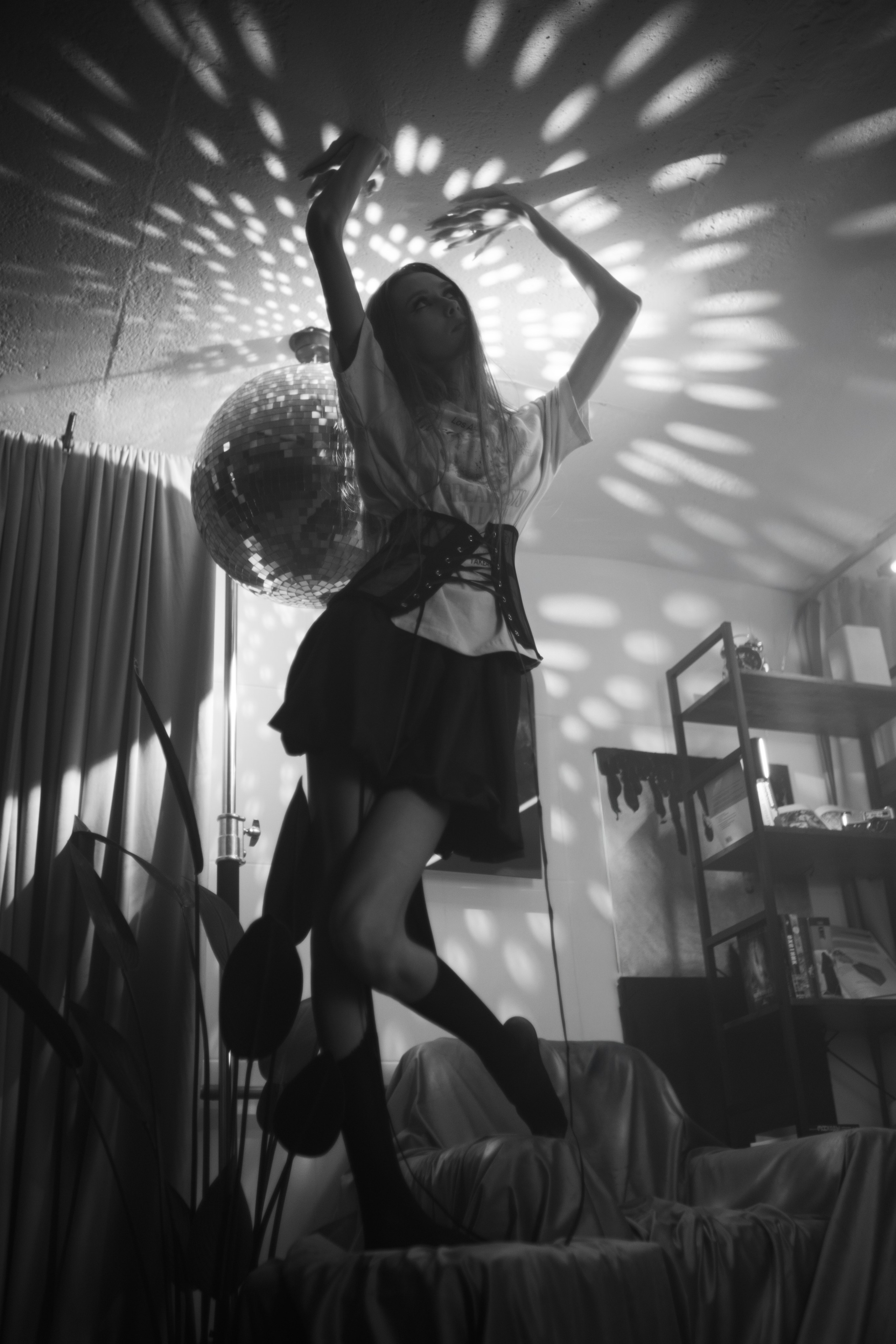 Натали и пластинки. Фотограф Коробова Екатерина