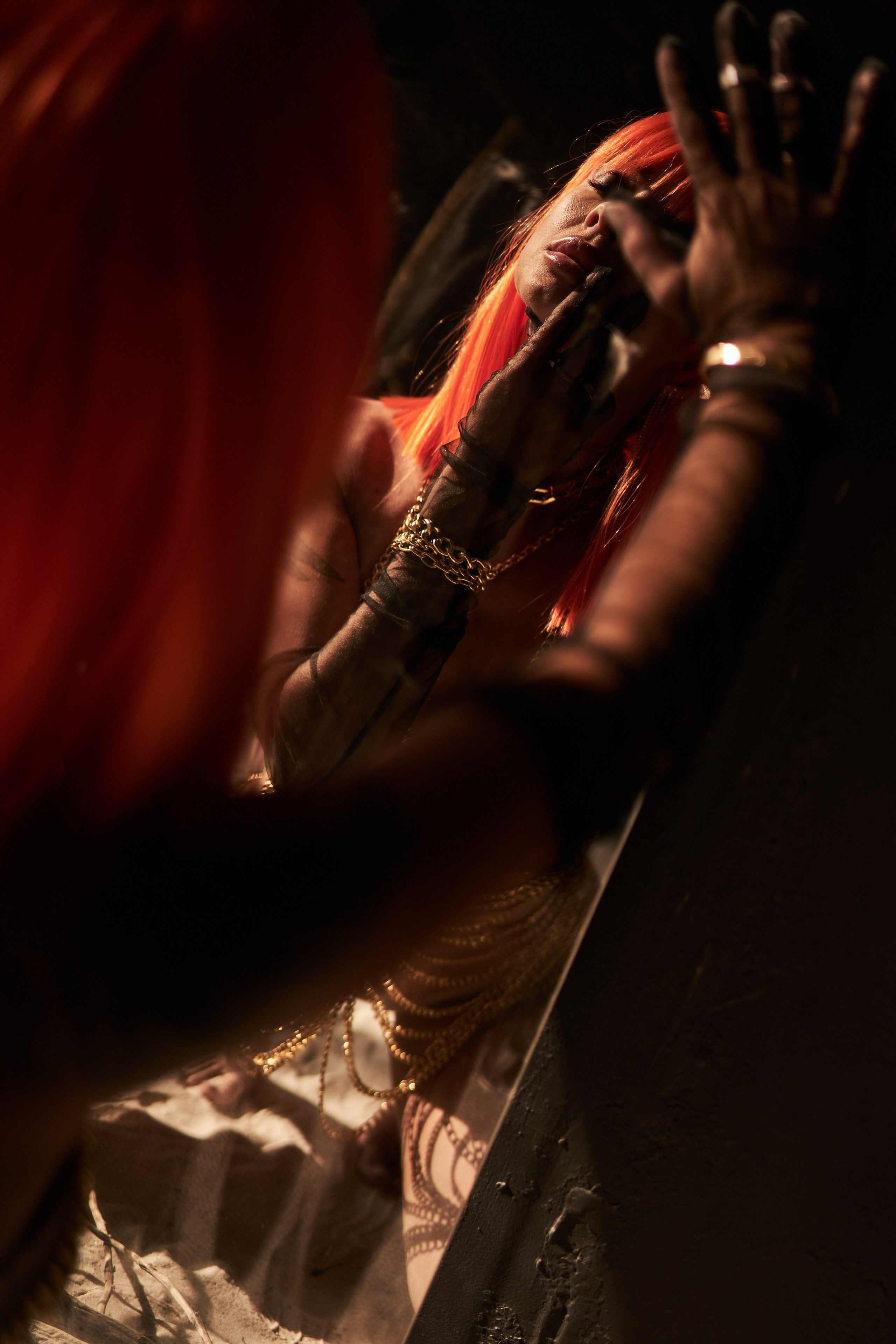 Будуарная фотосессия в студии с змеями. Фотограф Екатеринбург Кокшарова Александра