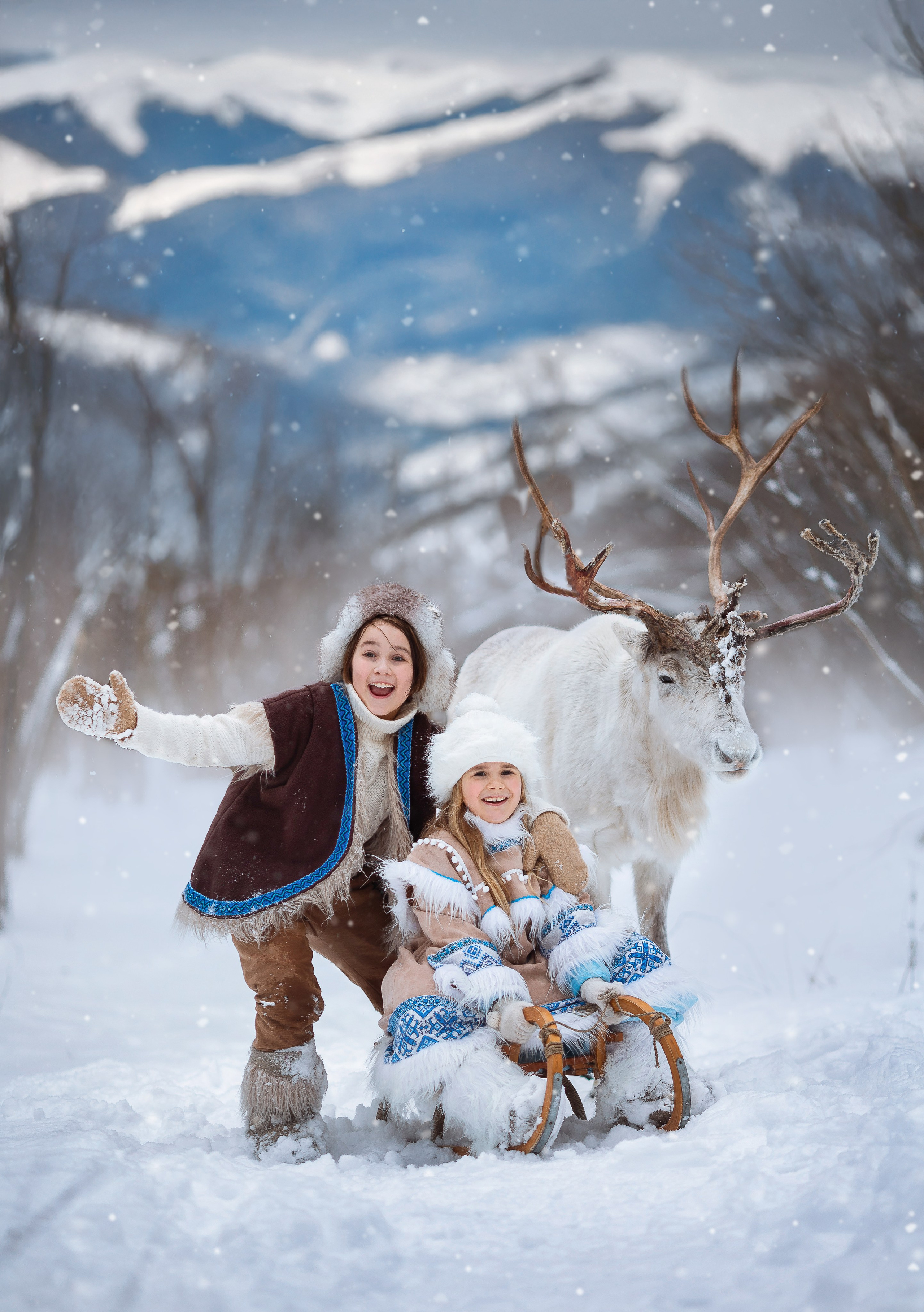 Сказка с оленями. Фотограф Лия Милк | Москва, Подмосковье
