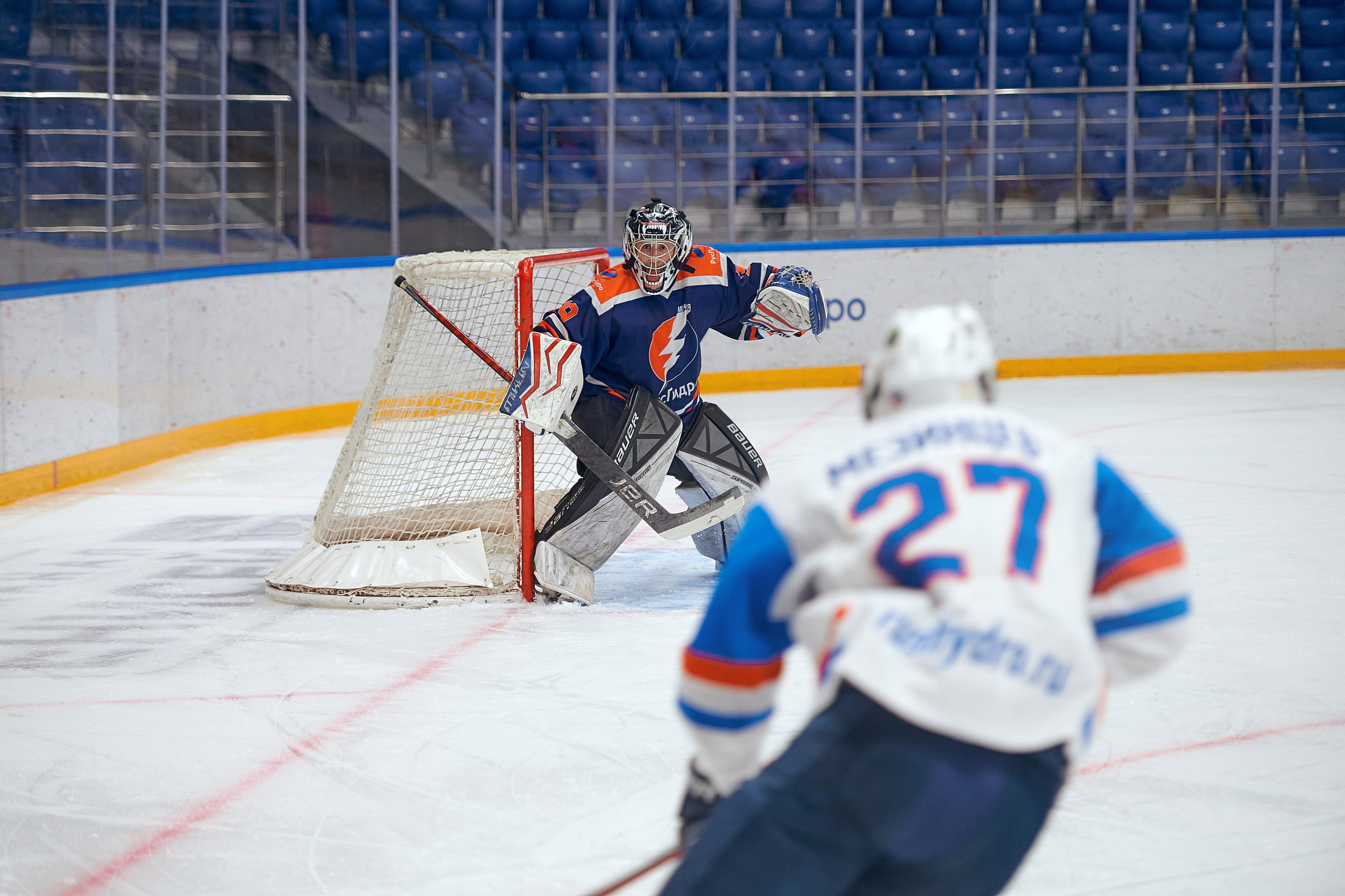 Портфолио репортажной фотосъёмки: Кристалл арена — Хоккей — РусГидро. Фотограф Яковлев Роман — Красноярск
