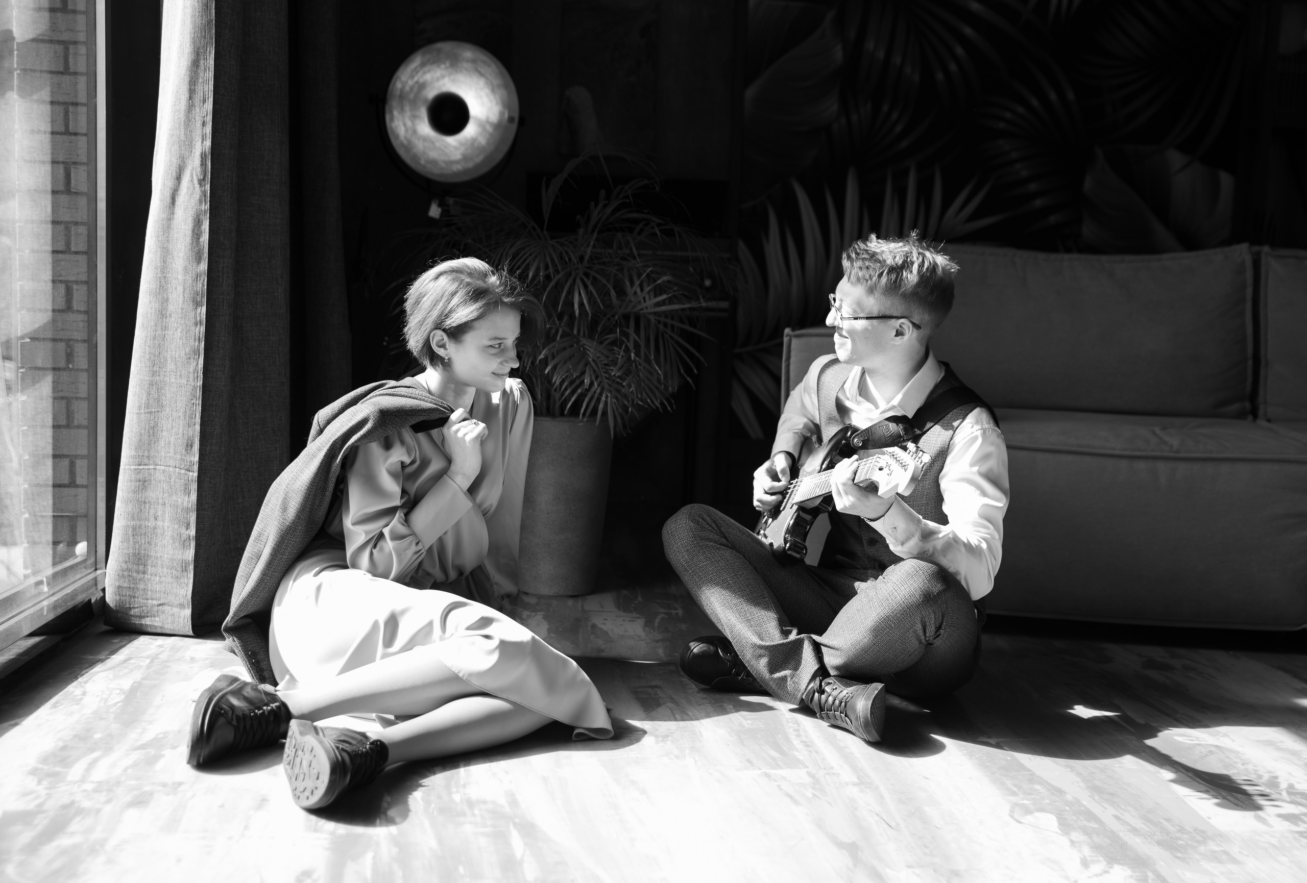 Дмитрий и Марина. LOVESTORY в студии. Семейный и детский фотограф в Туле Светлана Воронкова