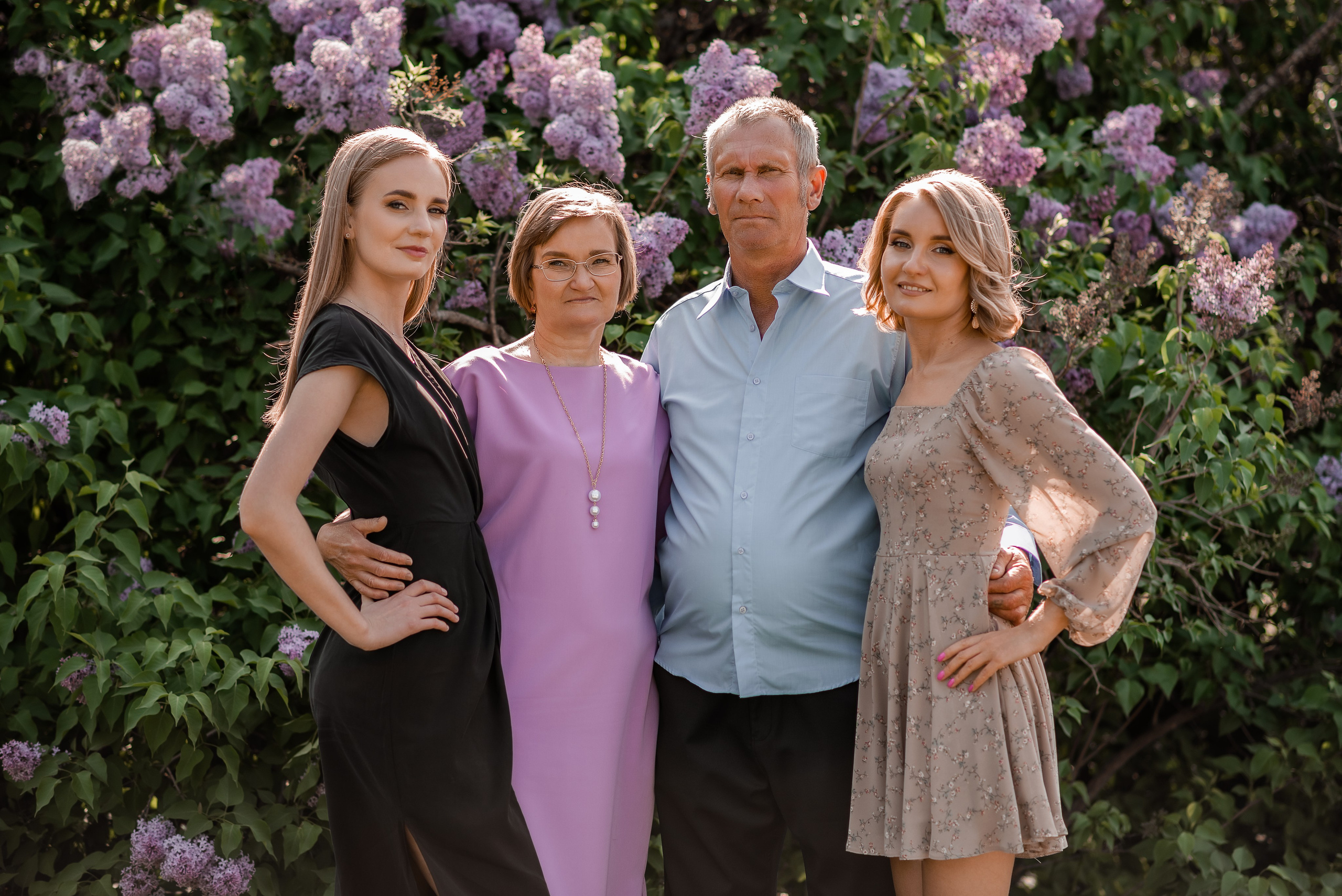 Две дочки и родители. Портретный фотограф в Петрозаводске Татьяна Лебедева