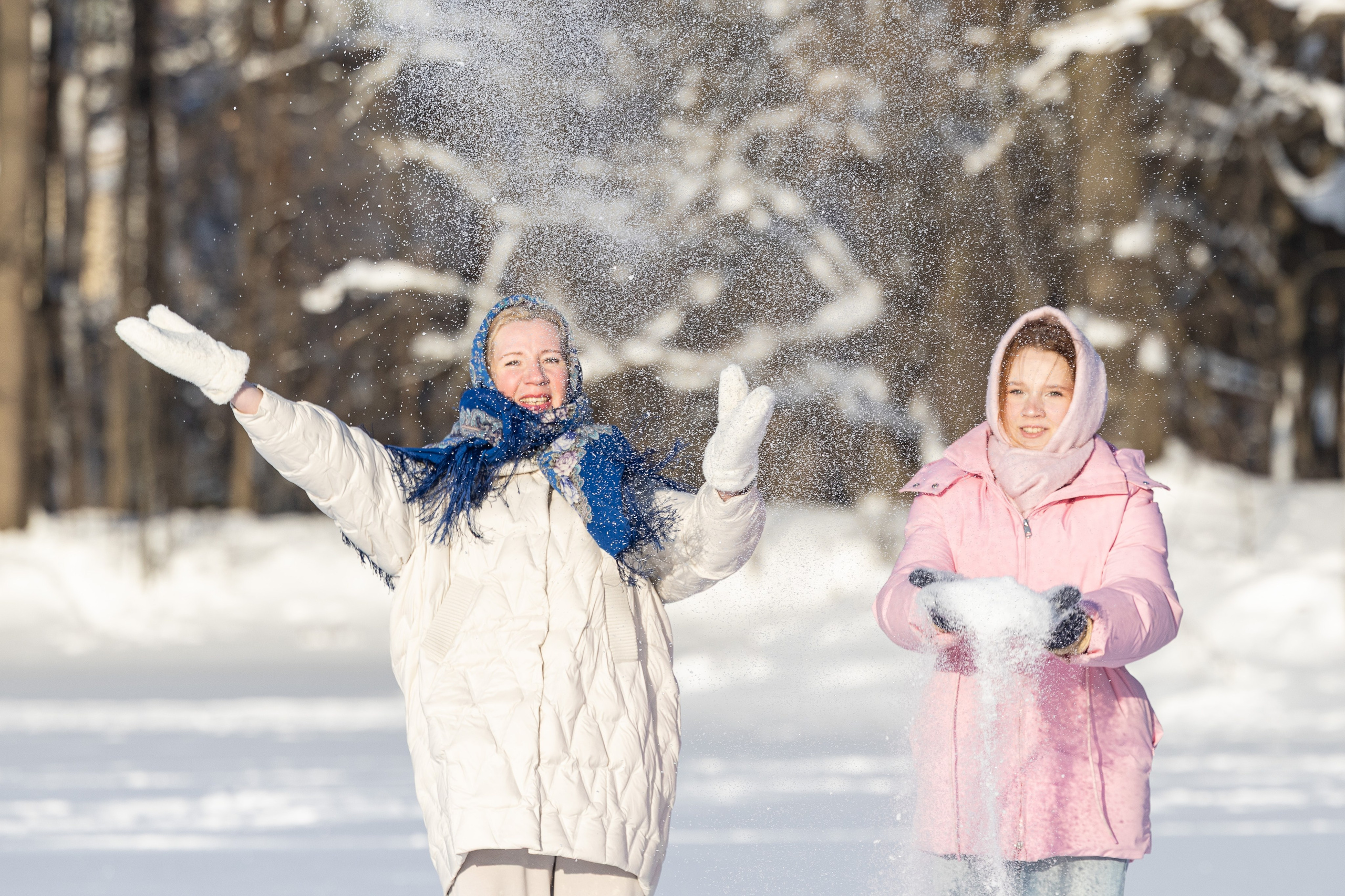 Олеся. Зимний фотосет. Фотограф Владимир Охрименко