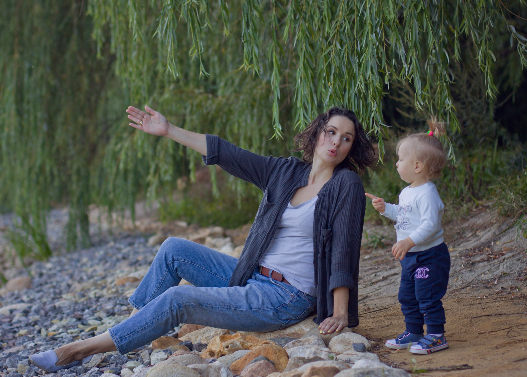 Настя с дочкой. Необычные портретные фотосессии под ключ в Москве