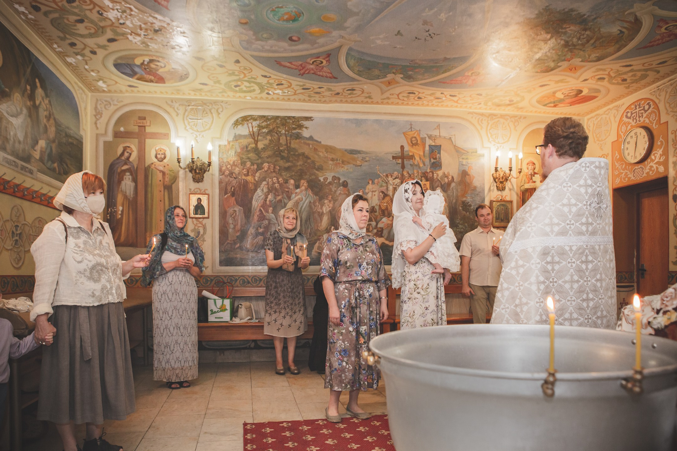 Фотосъёмка таинства крещения. Фотограф на крестины. GagarinProArt