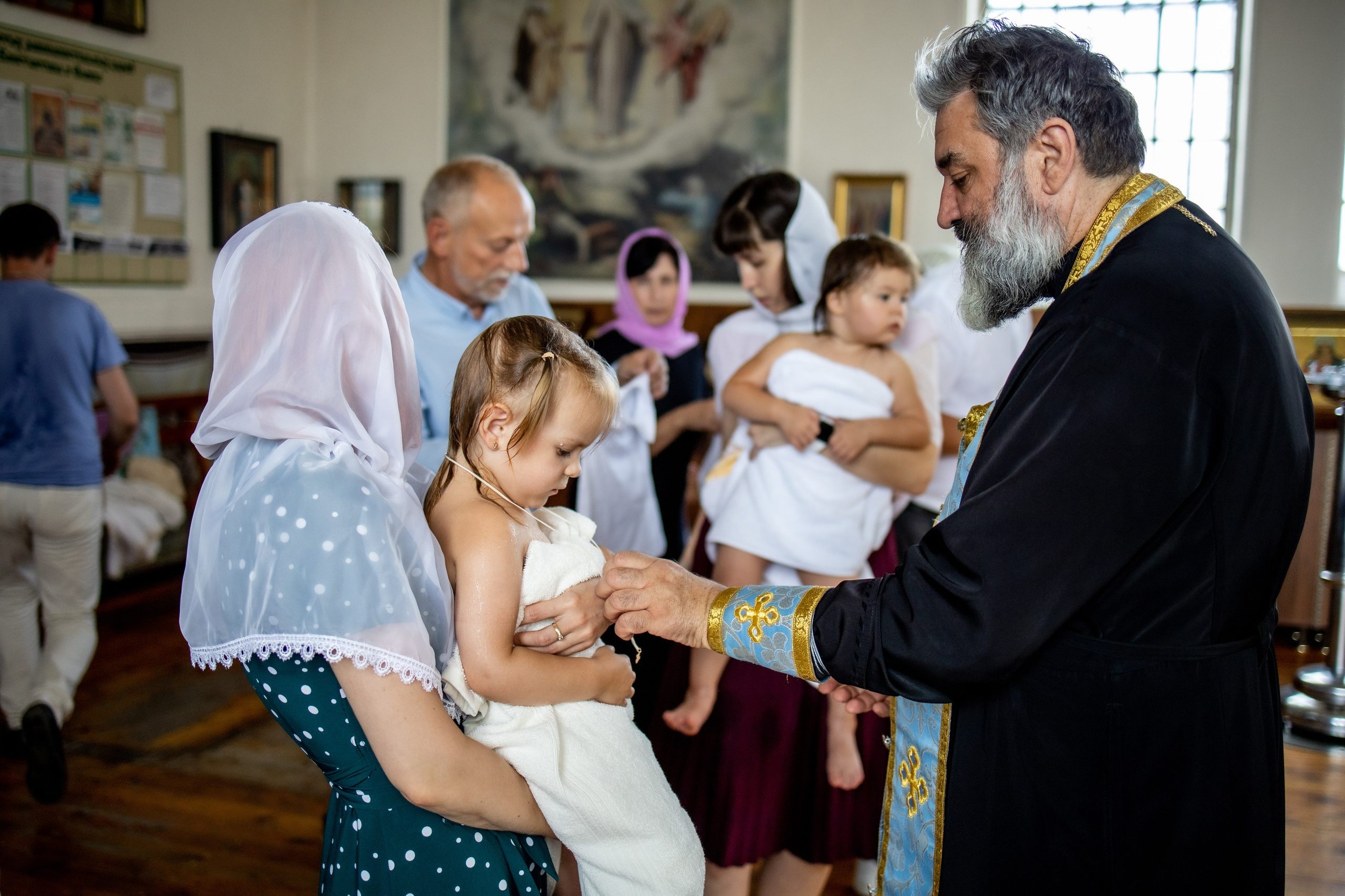 Таинство Крещения Евы, Арины и Дарьи. Фотограф Надежда Лукьянова