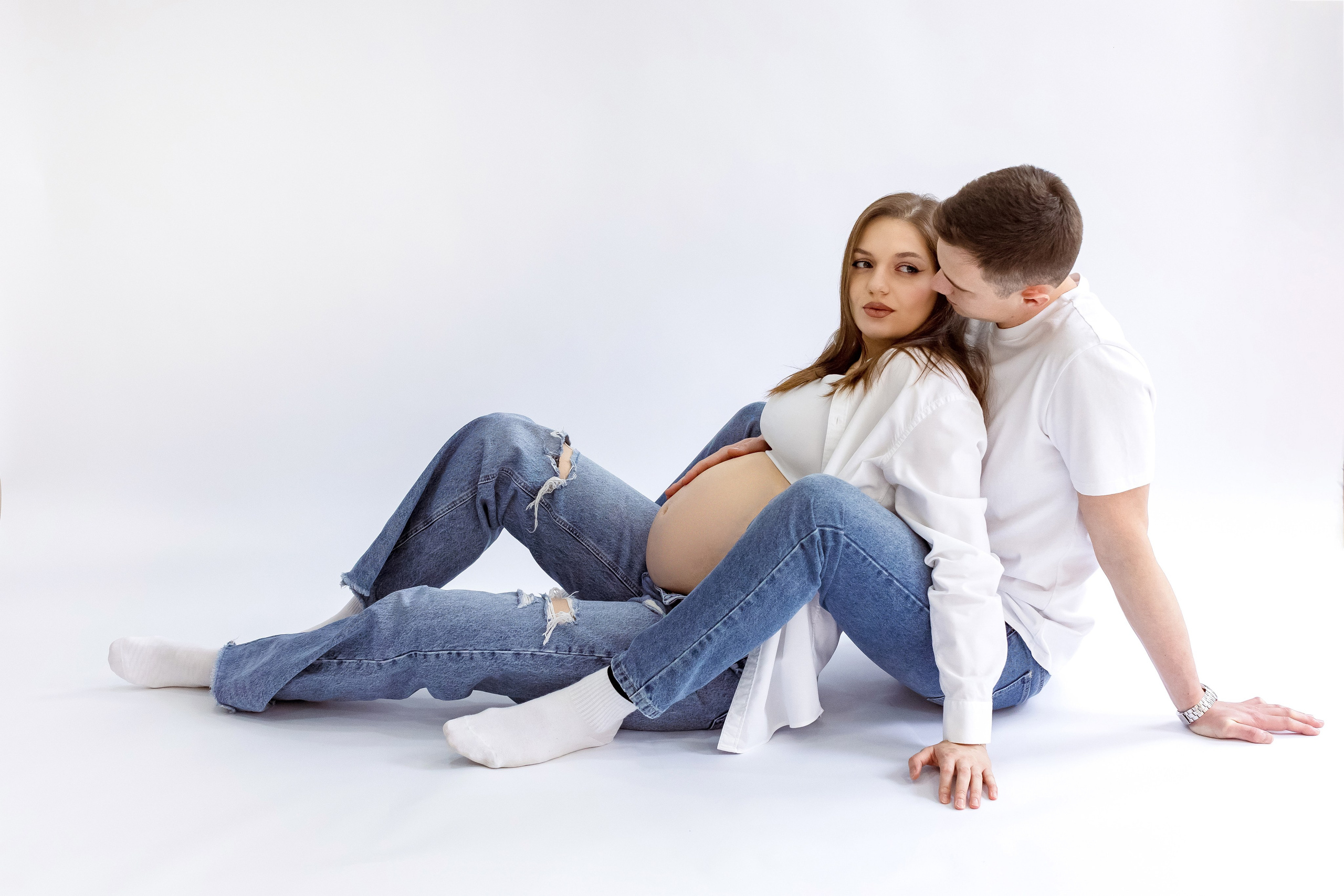 Студийная съёмка беременности. Свадебный и семейный фотограф в Каспийске Алёна Нурмагомедова