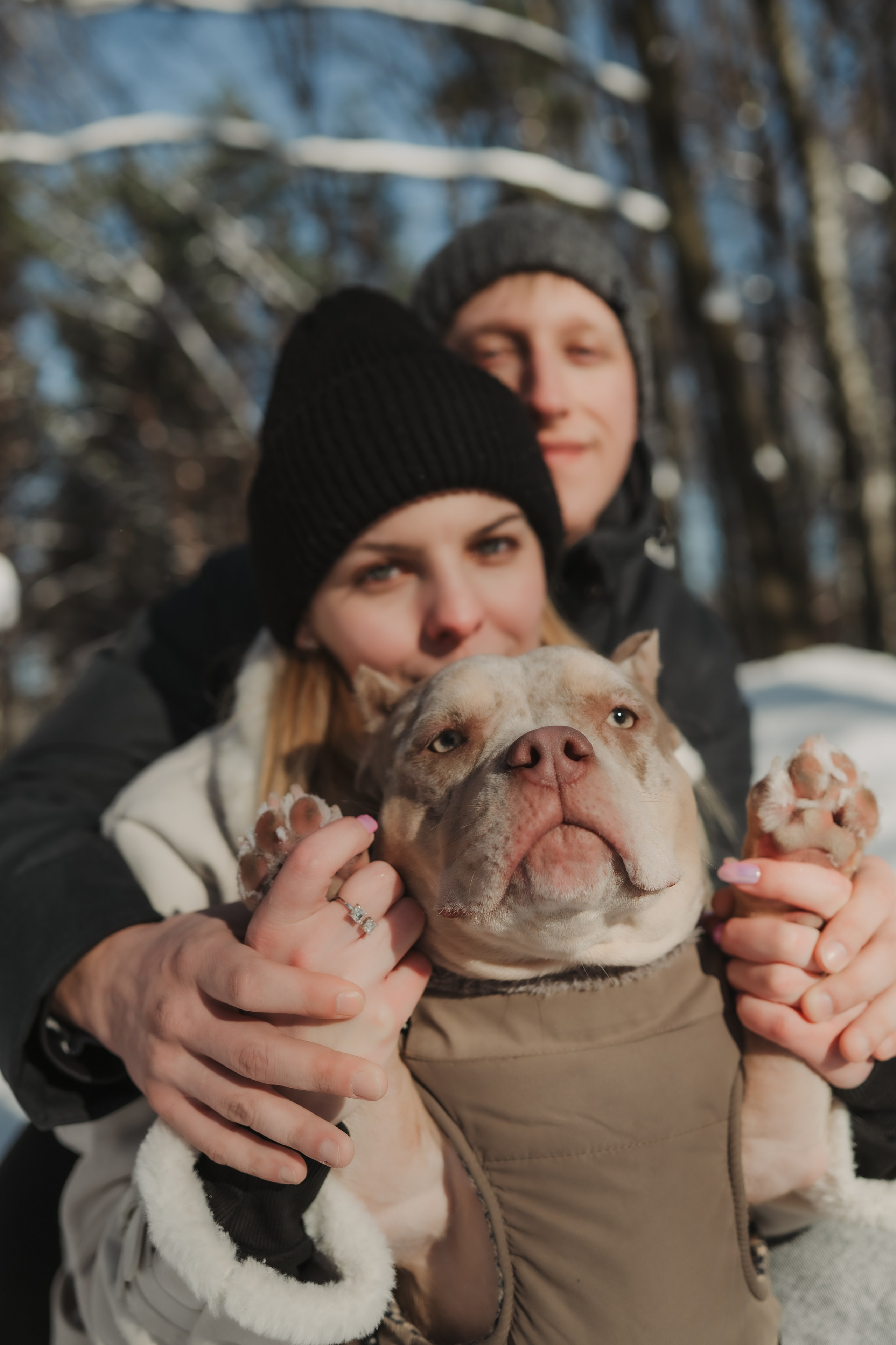 Зимняя LOVE STORY Вики, Артёма и Булочки. Семейный Фотограф в Москве Ирина Хохлова