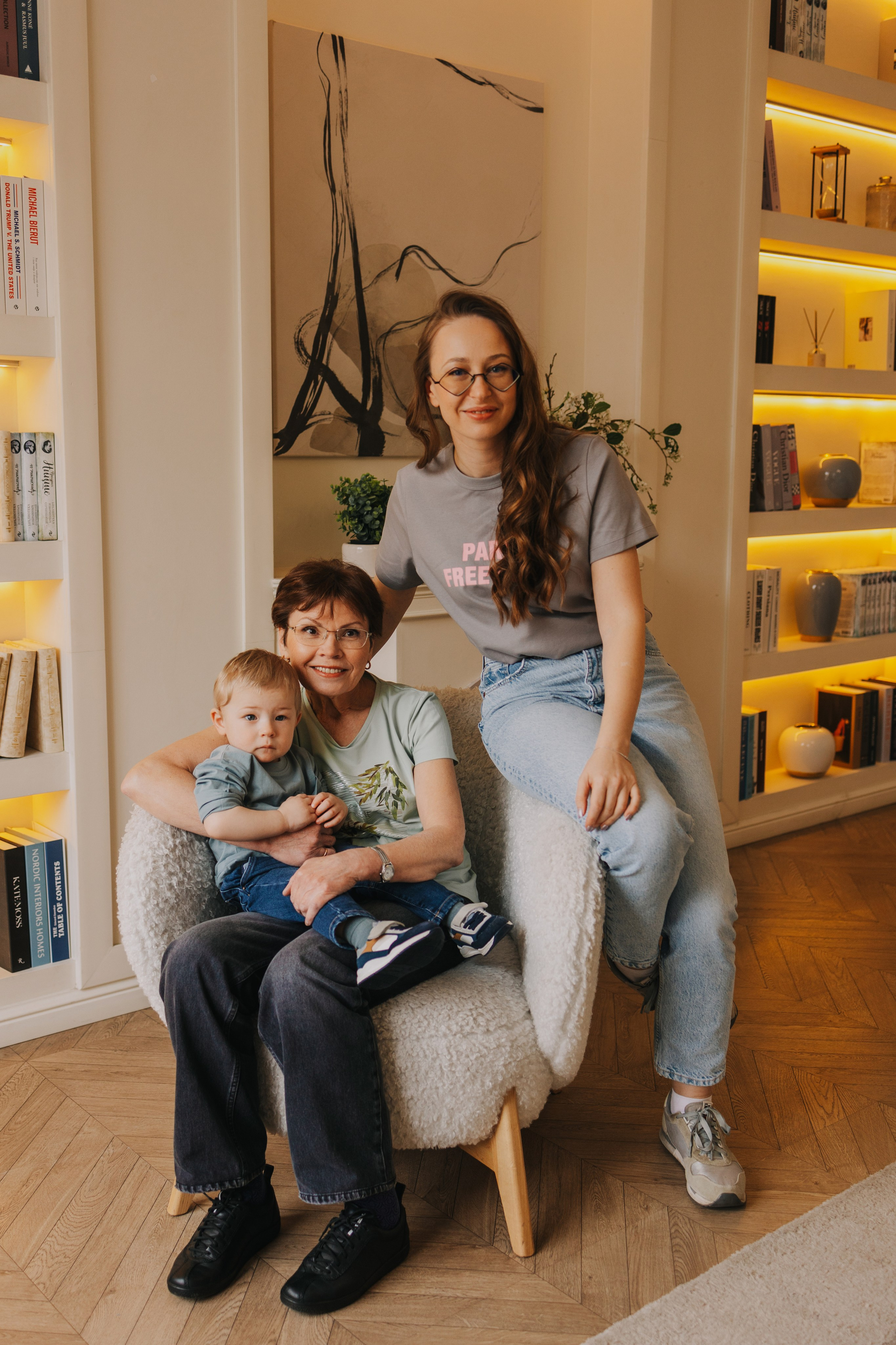 Большая семья. Домашняя фотосессия