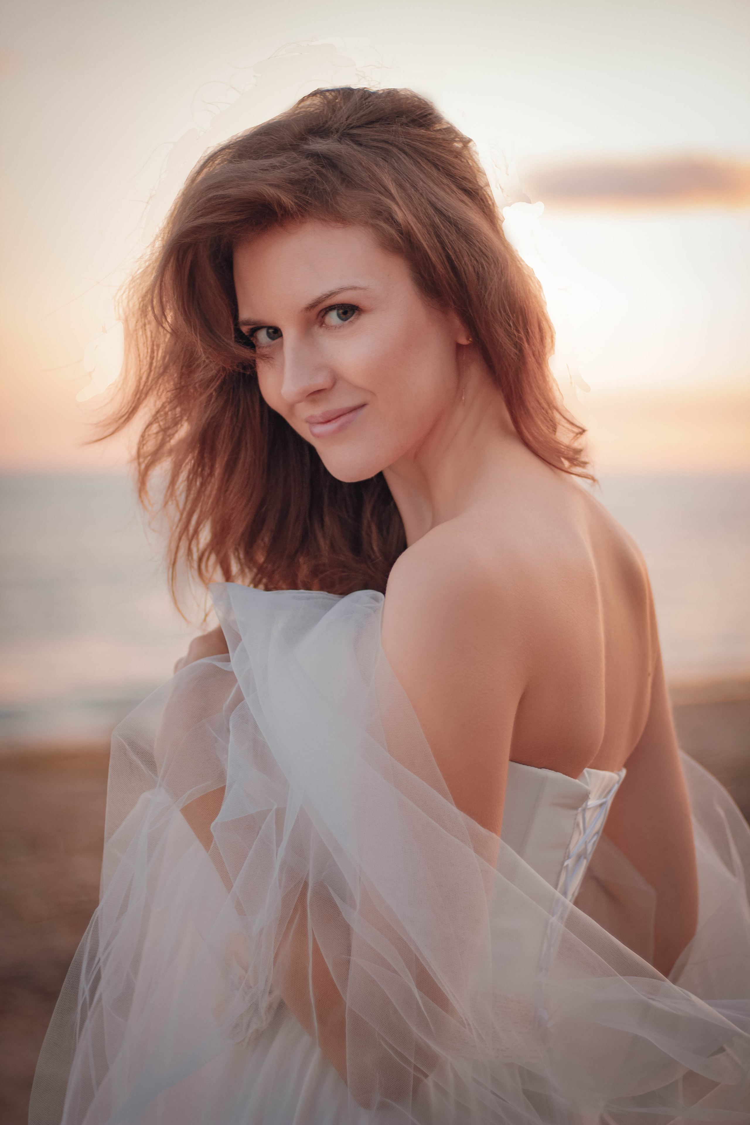 Фотосессия на пляже у залива Санкт-Петербург. Портретный фотограф в Санкт-Петербурге Анастасия Епифанова