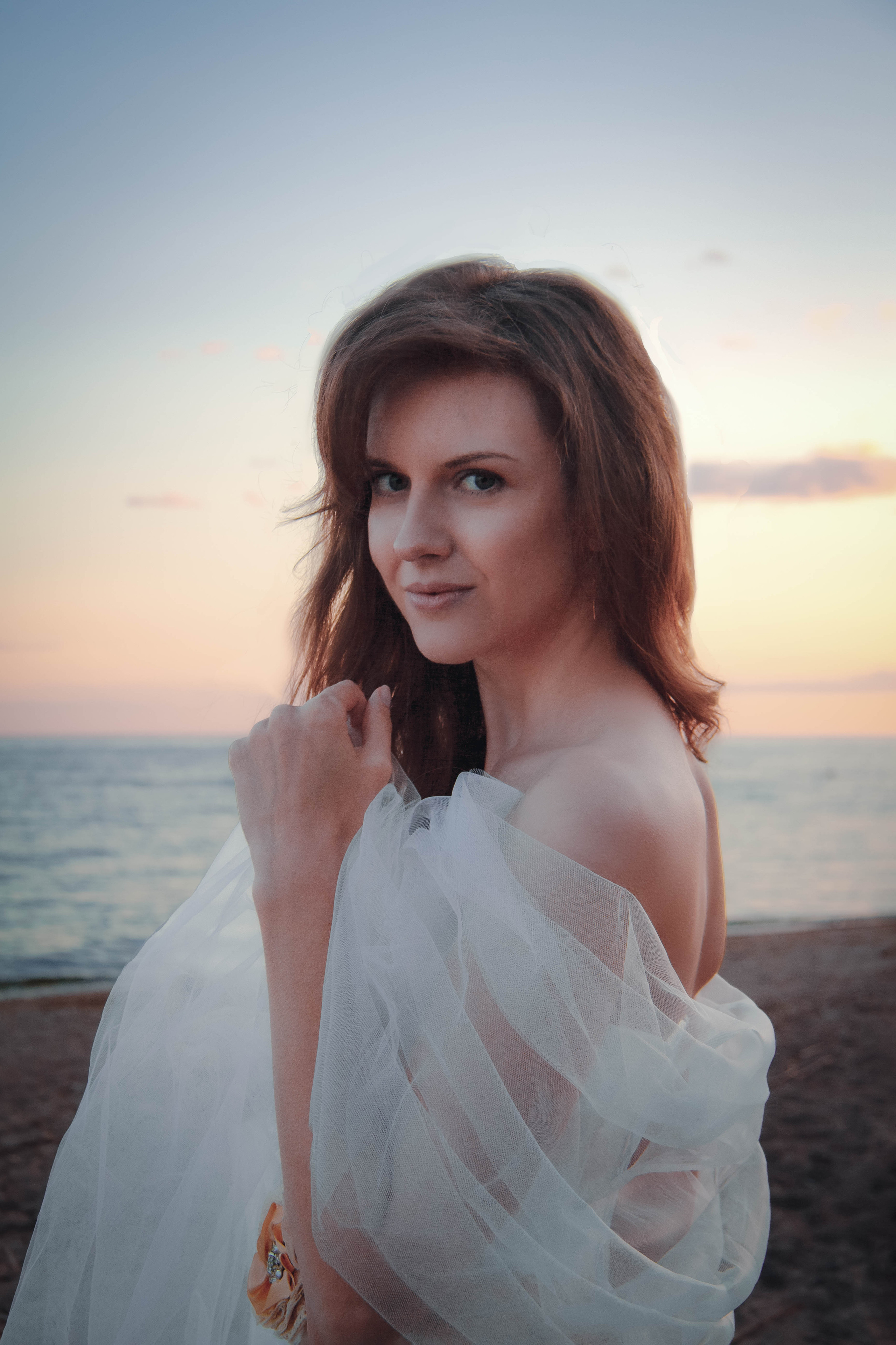 Фотосессия на пляже у залива Санкт-Петербург. Портретный фотограф в Санкт-Петербурге Анастасия Епифанова