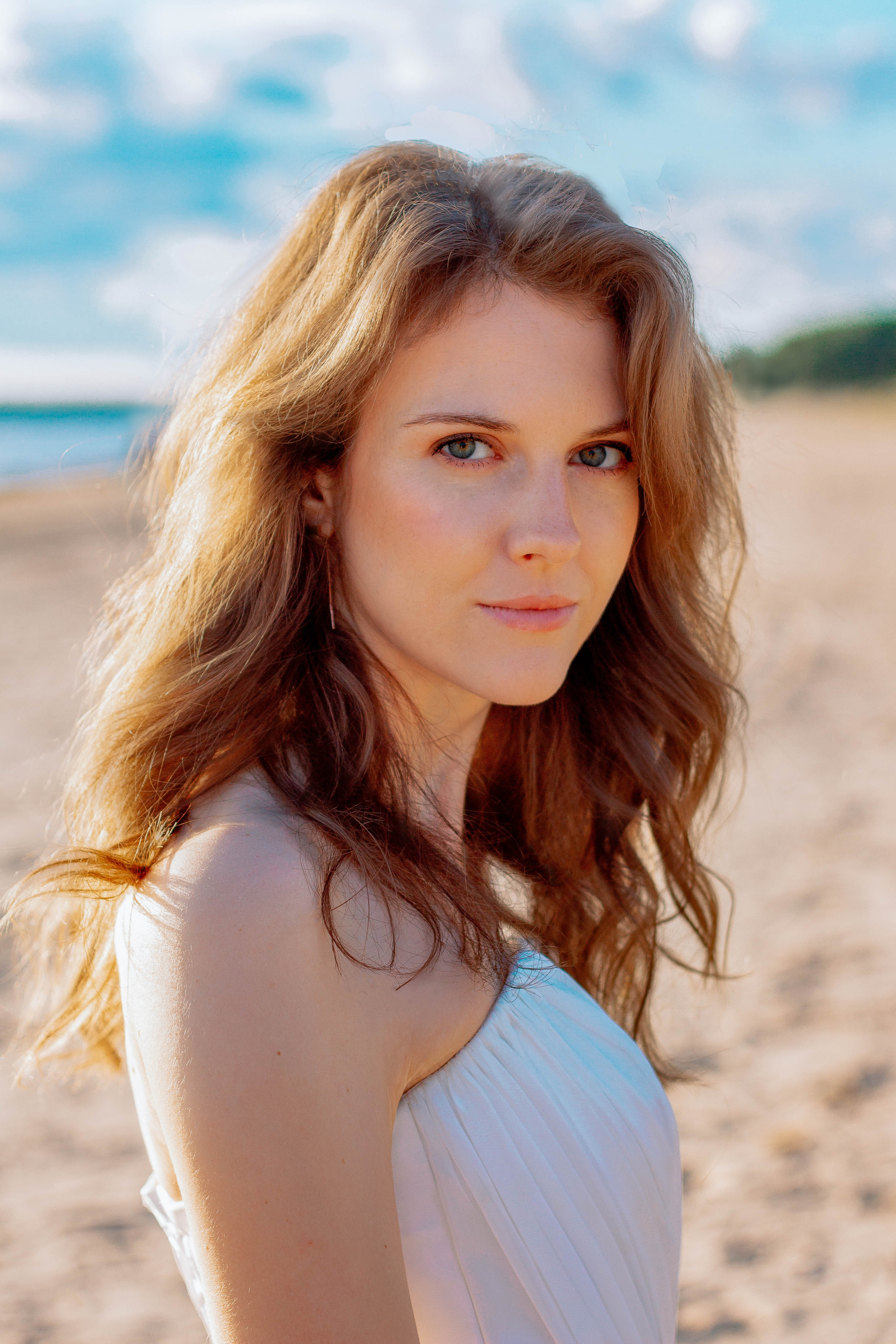 Фотосессия на пляже у залива Санкт-Петербург. Портретный фотограф в Санкт-Петербурге Анастасия Епифанова