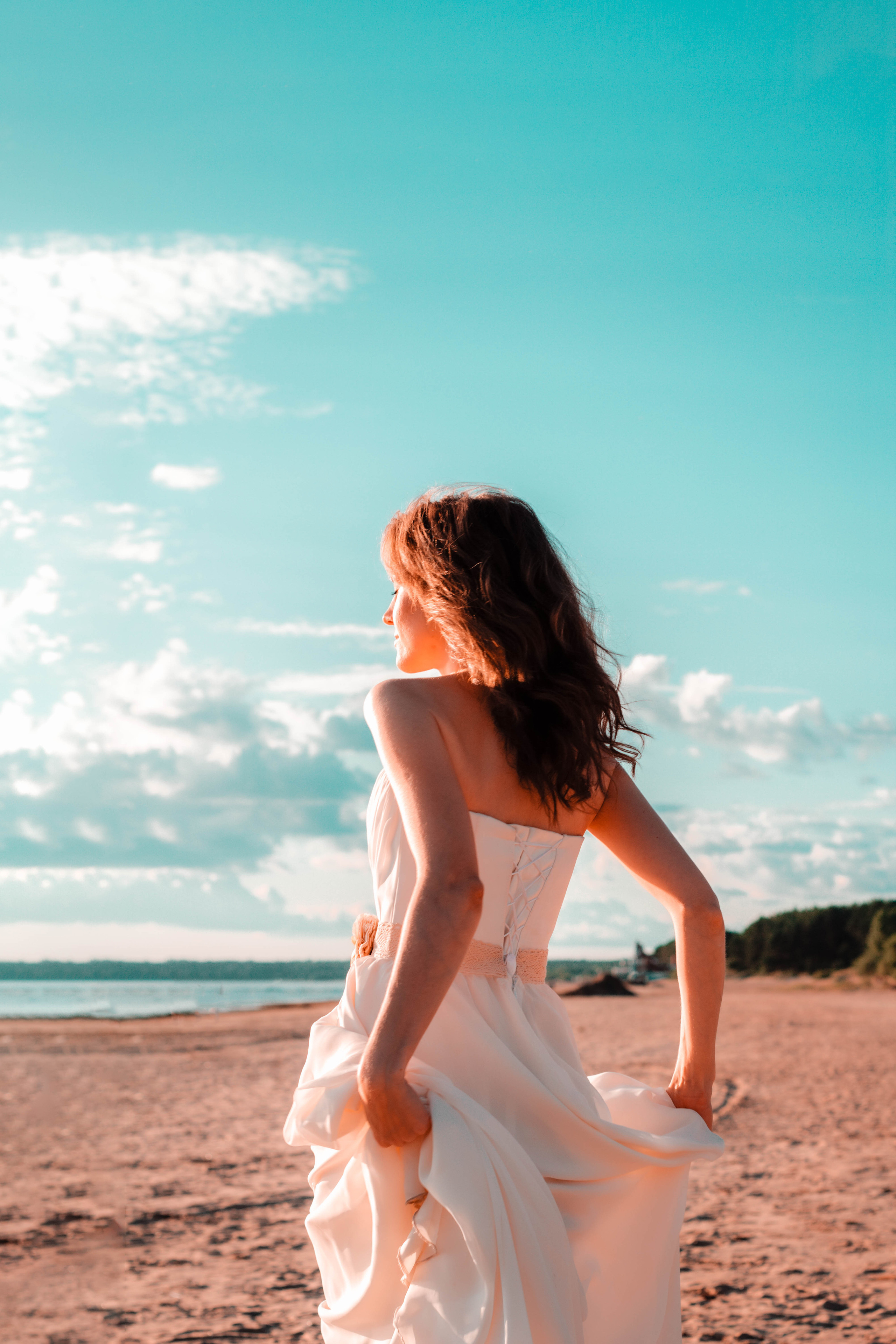 Фотосессия на пляже у залива Санкт-Петербург. Портретный фотограф в Санкт-Петербурге Анастасия Епифанова