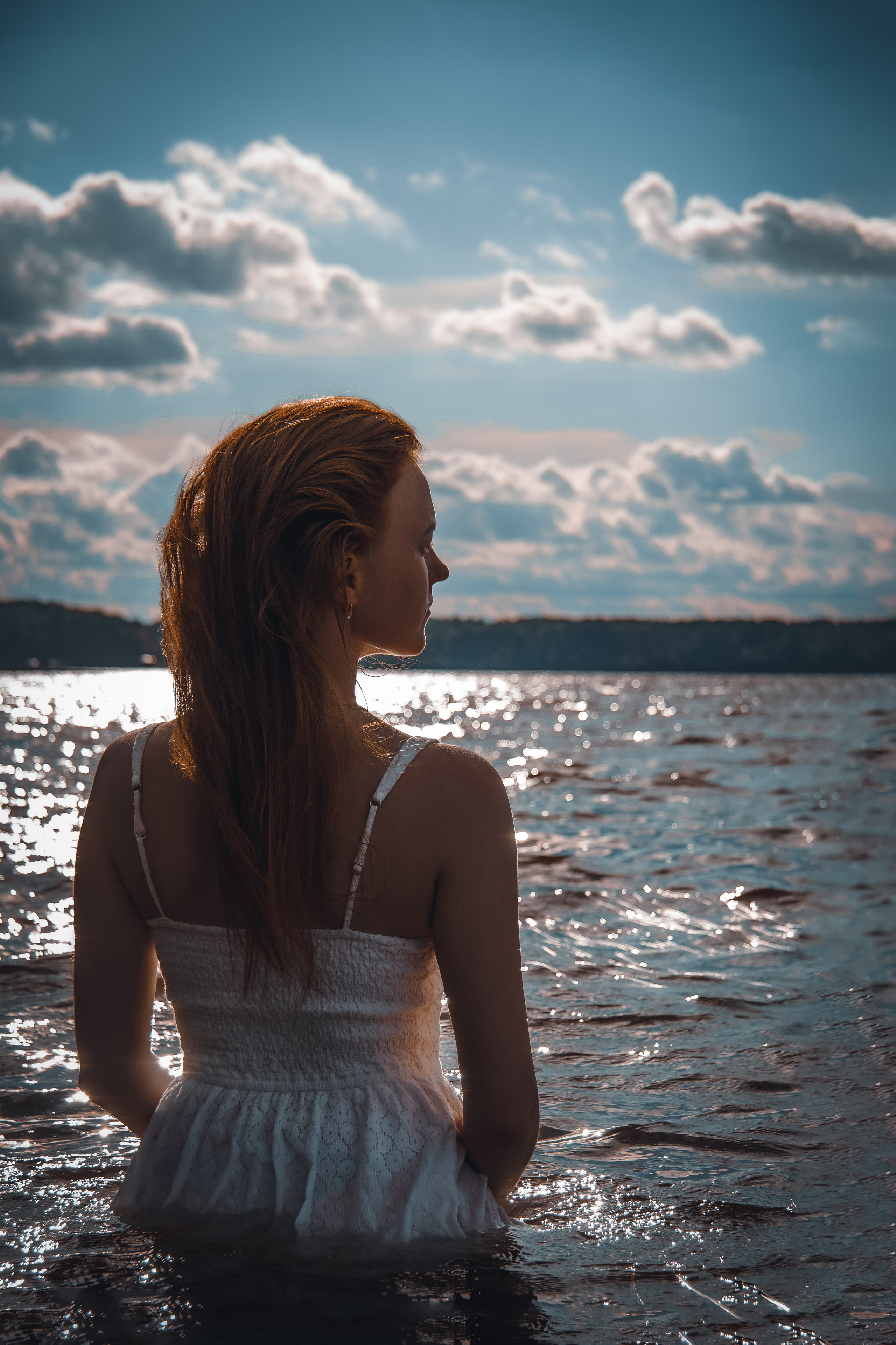 Фотосессия в воде Лен. обл. Портретный фотограф в Санкт-Петербурге Анастасия Епифанова