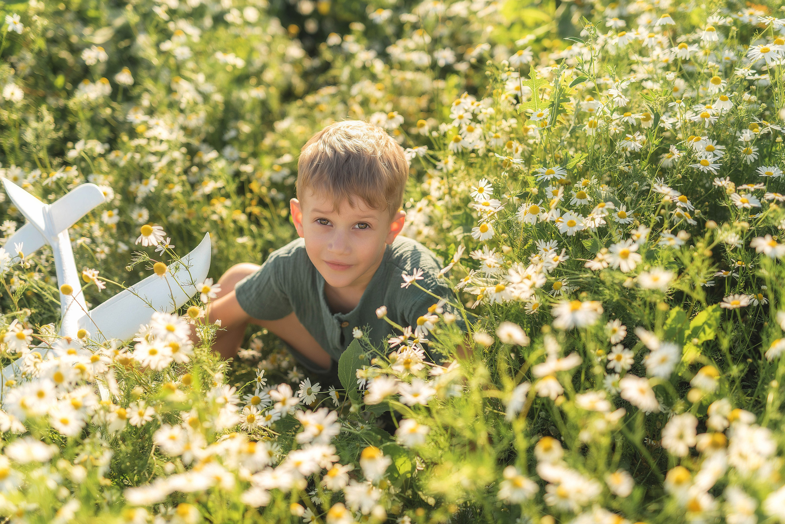Фотосессия в ромашковом поле. Семейный, детский фотограф в Воронеже Анна Никитина