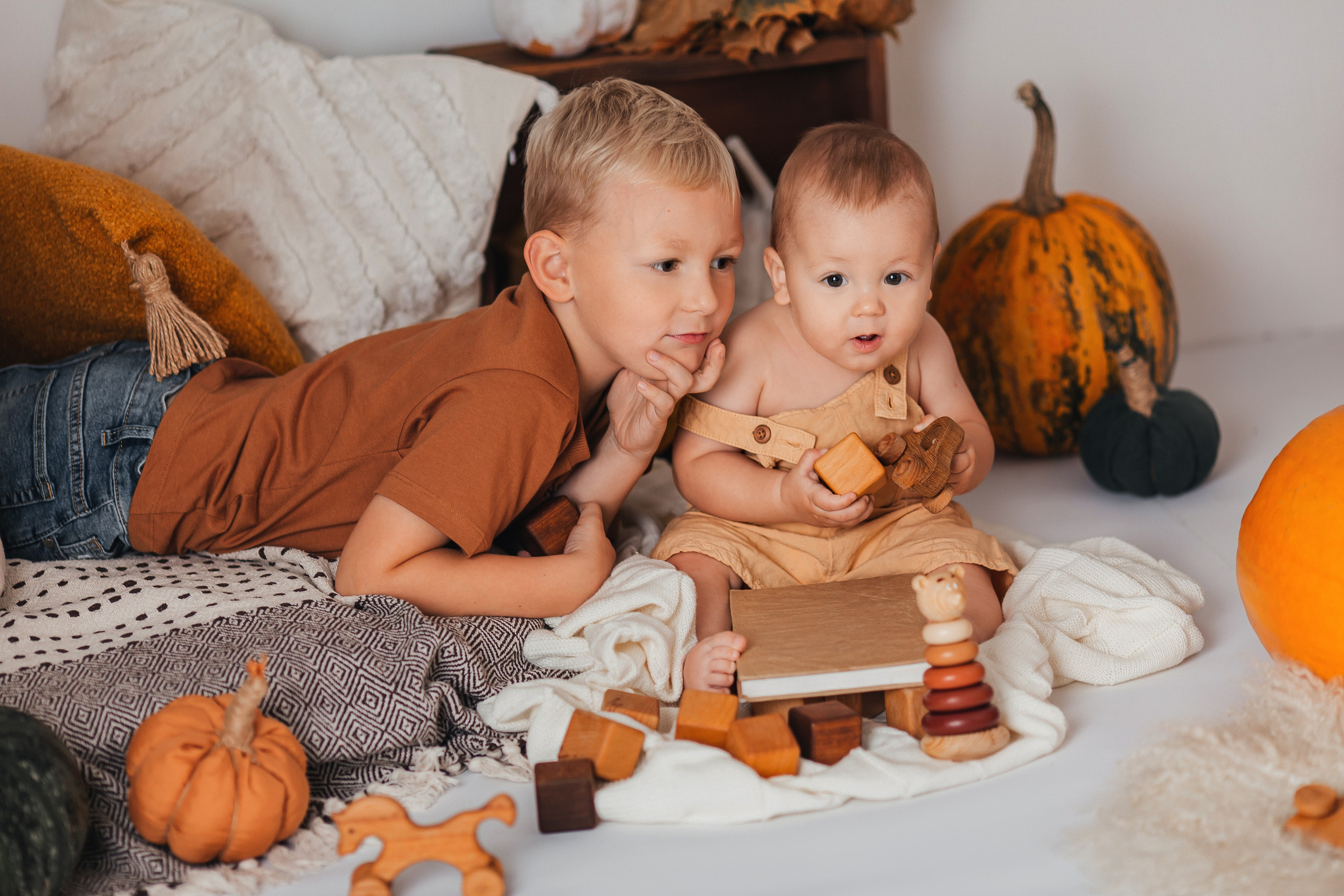 Тыквы. Фотограф новорождённых Екатерина Боброва. Ульяновск