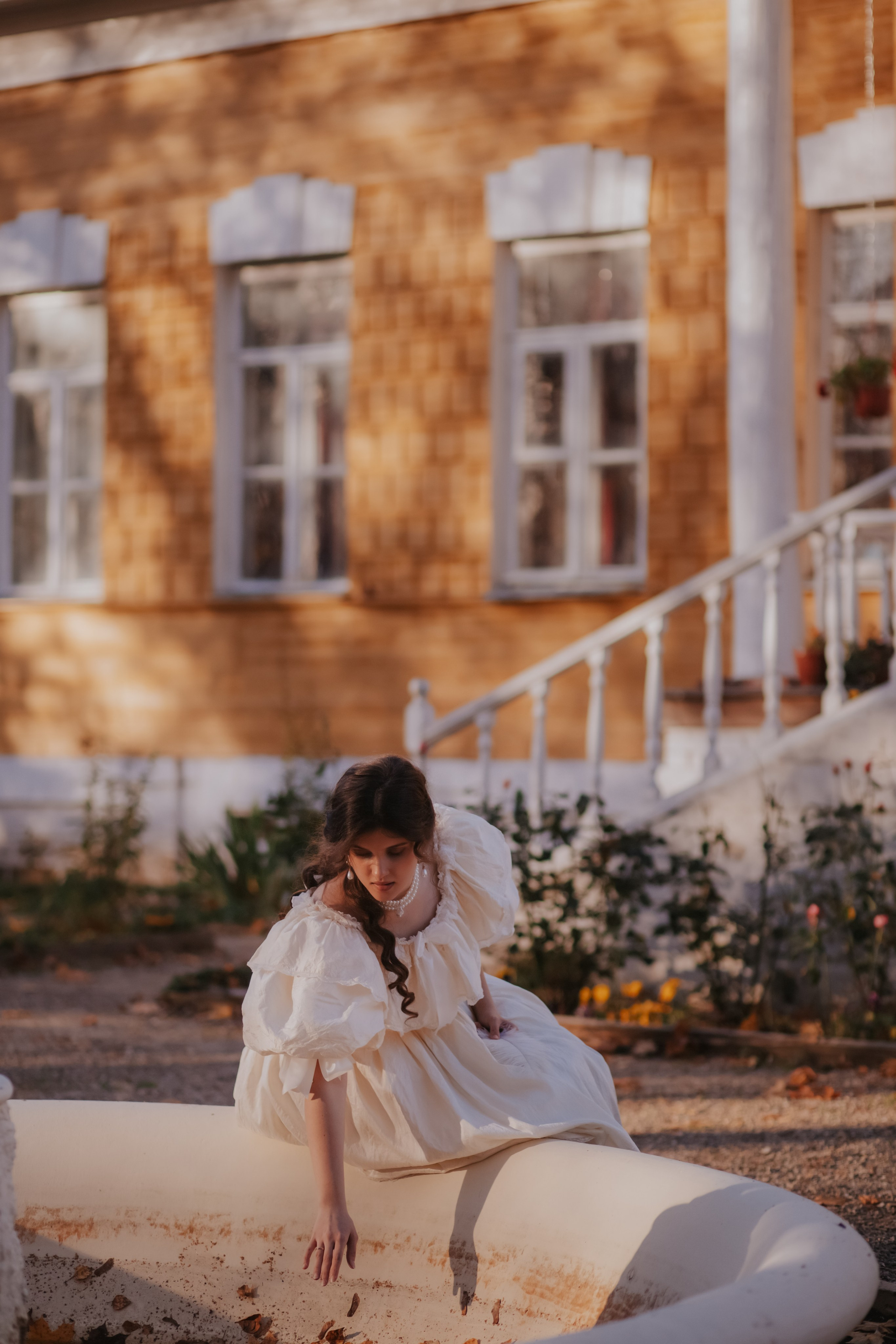 Анастасия. Осень в усадьбе. Художественная винтажная фотография