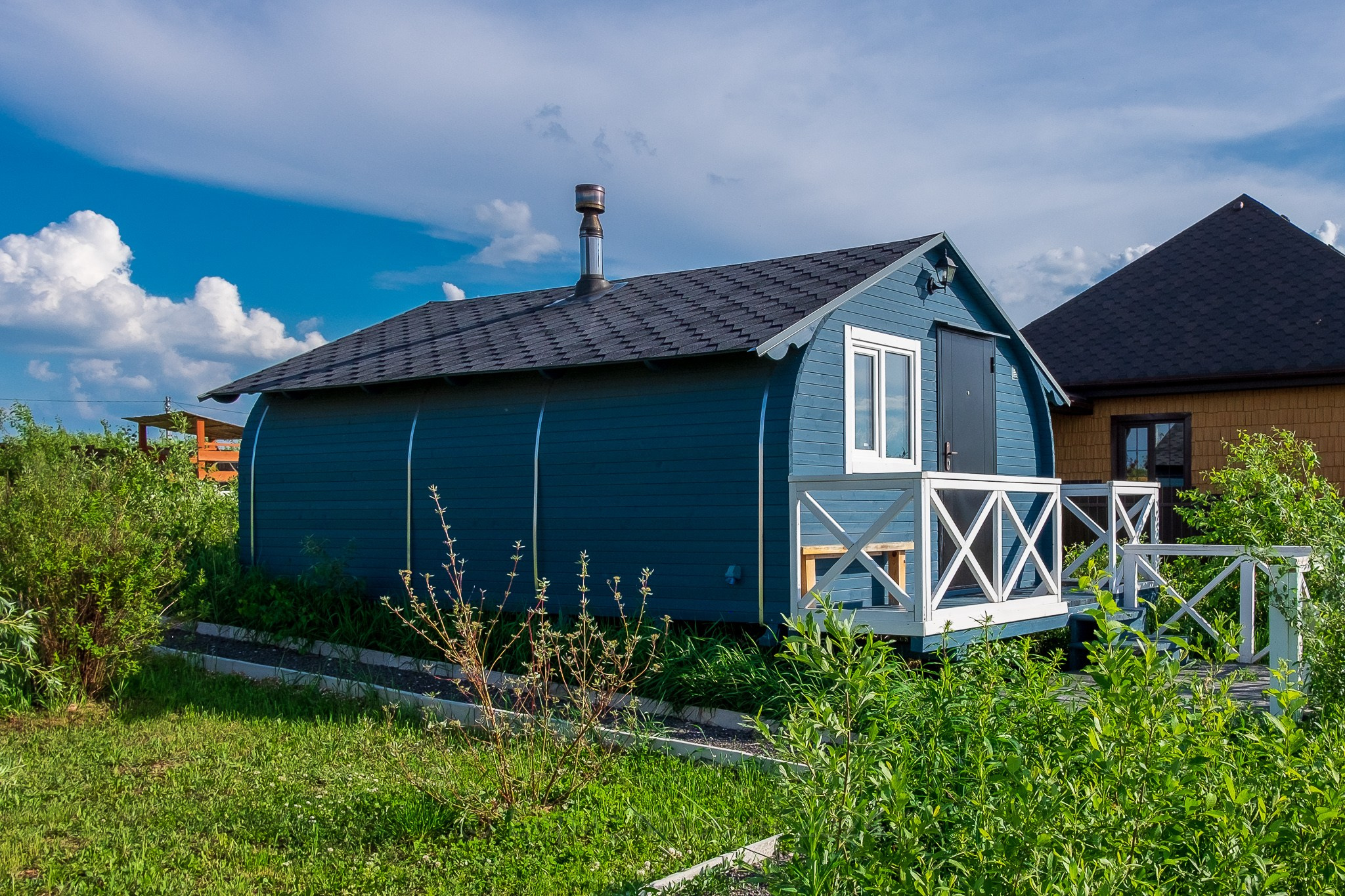 Фото скандинавской бани на жилом участке, скандинавская баня, деревянная баня в Московской области, заказать фотосъёмку бани