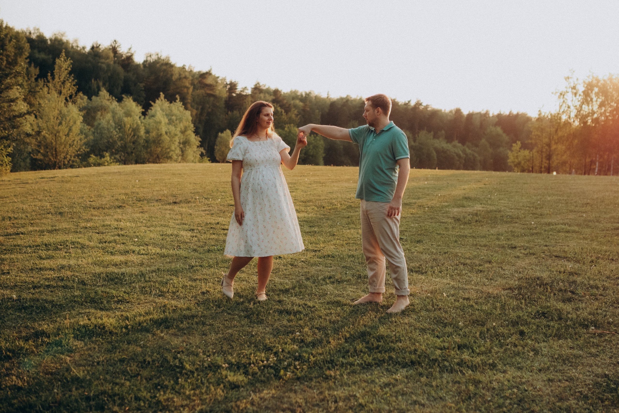 Беременная съемка в парке. Семейный фотограф в Москве и Люберцах Юлия Гуськова