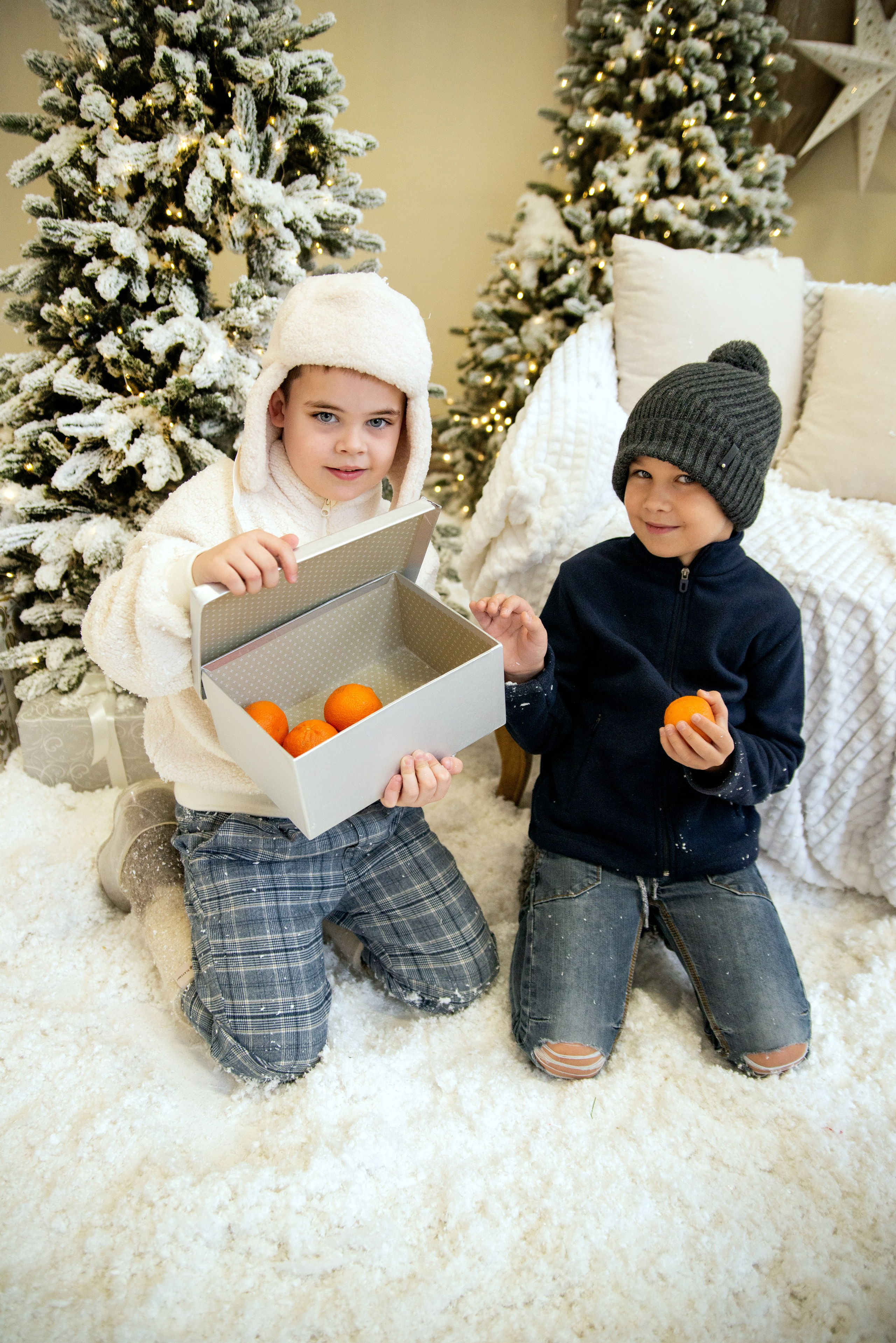 Дети в снежной студии. Фотограф и дизайнер в Москве Екатерина Лобачева